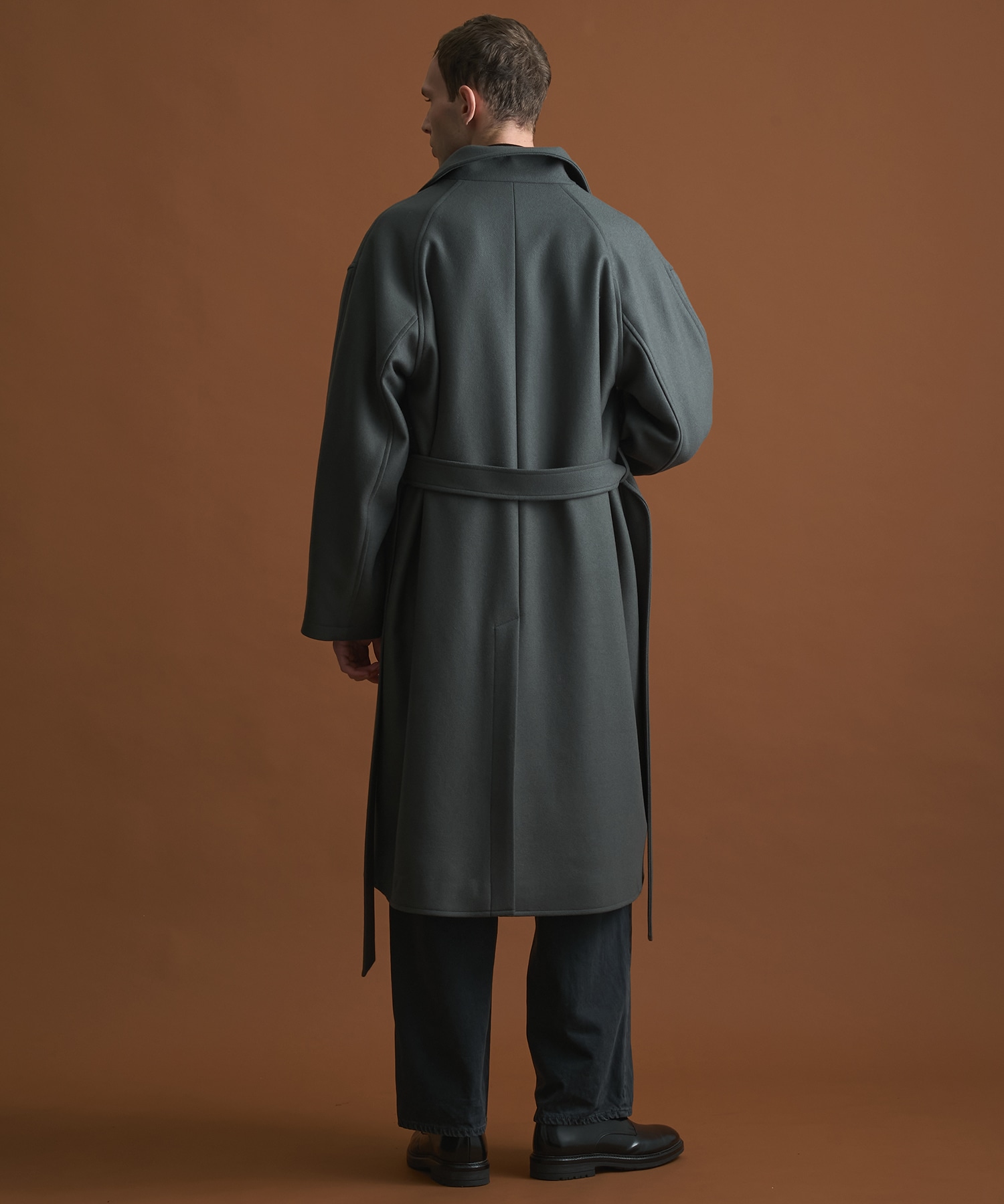 Super140sメルトンオーバーサイズスタンド