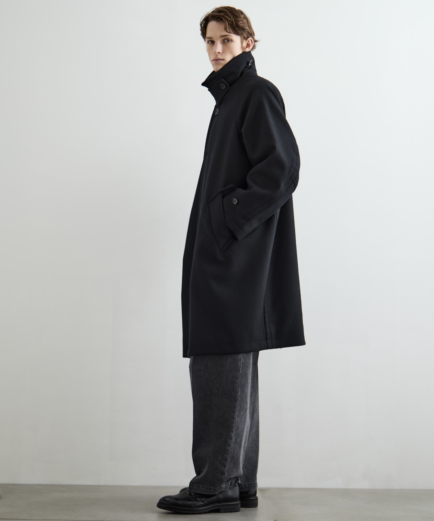 Super140s メルトンバルカラーコート