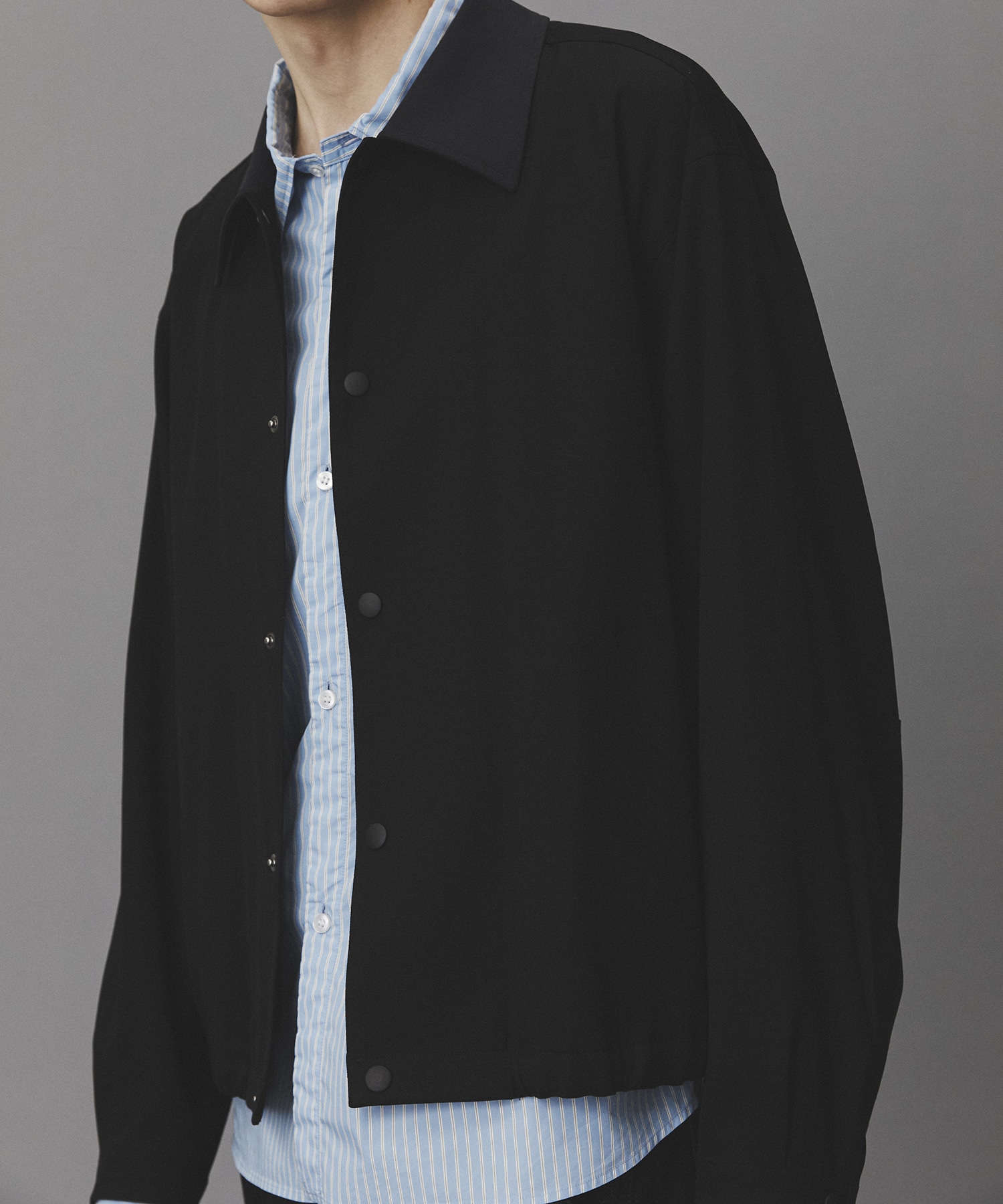 ブラッシュドカラーオーバーコーチブルゾン