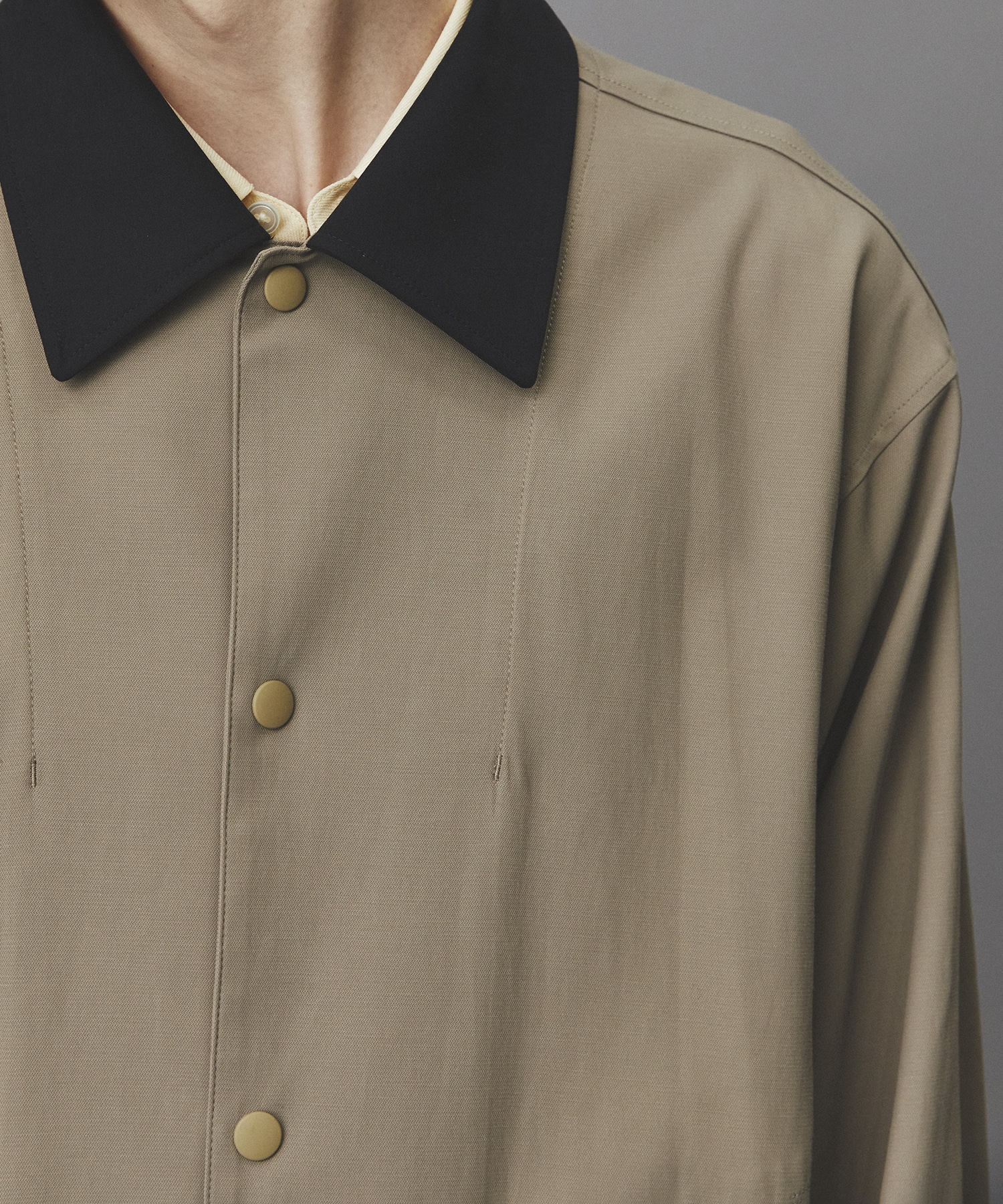 ブラッシュドカラーオーバーコーチブルゾン