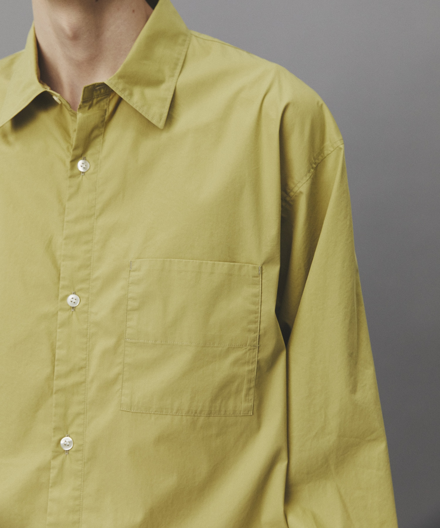 クリアコットンスムースシャツ