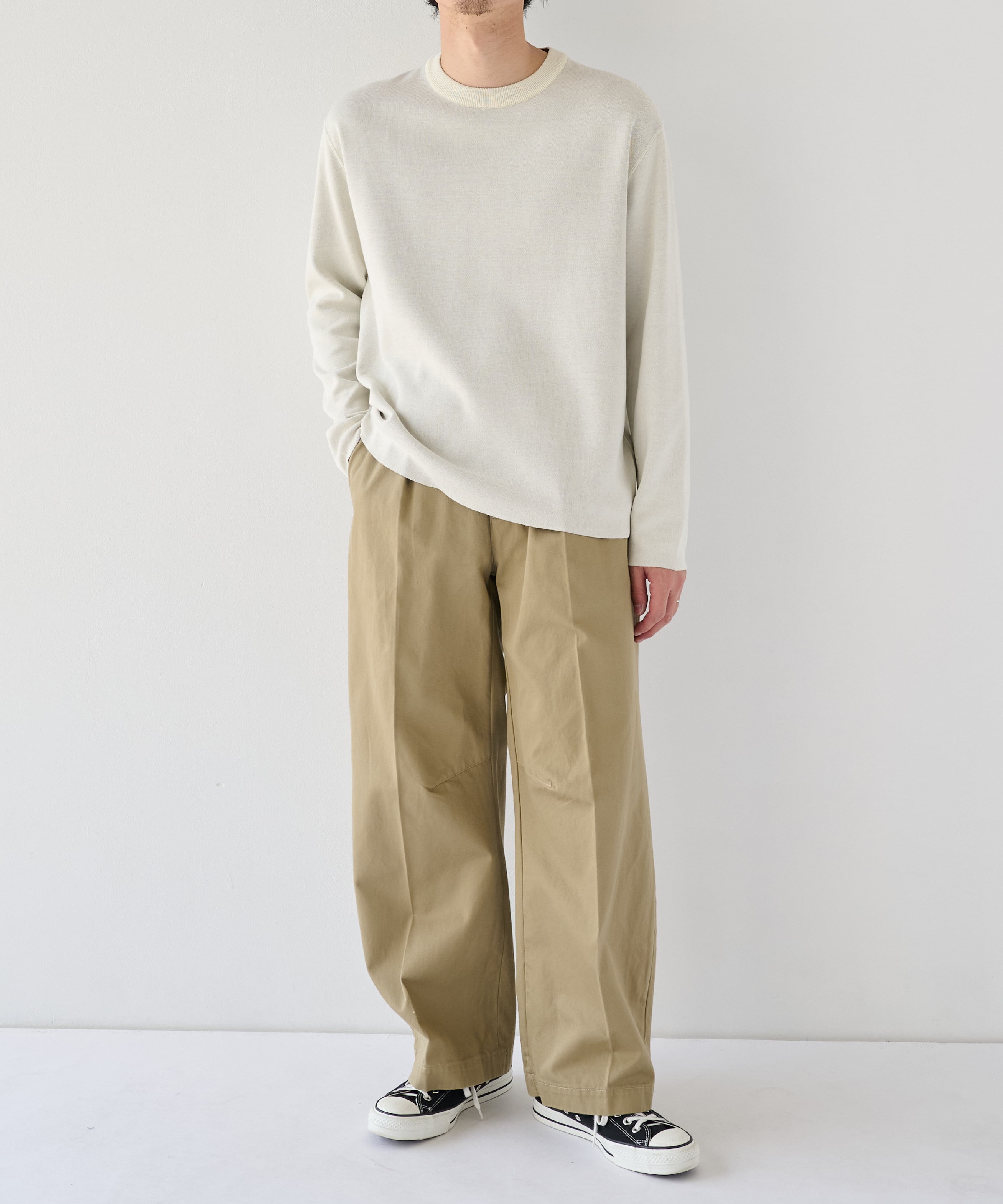 【WEB | 一部店舗限定】リバーシブルクルーネックニット