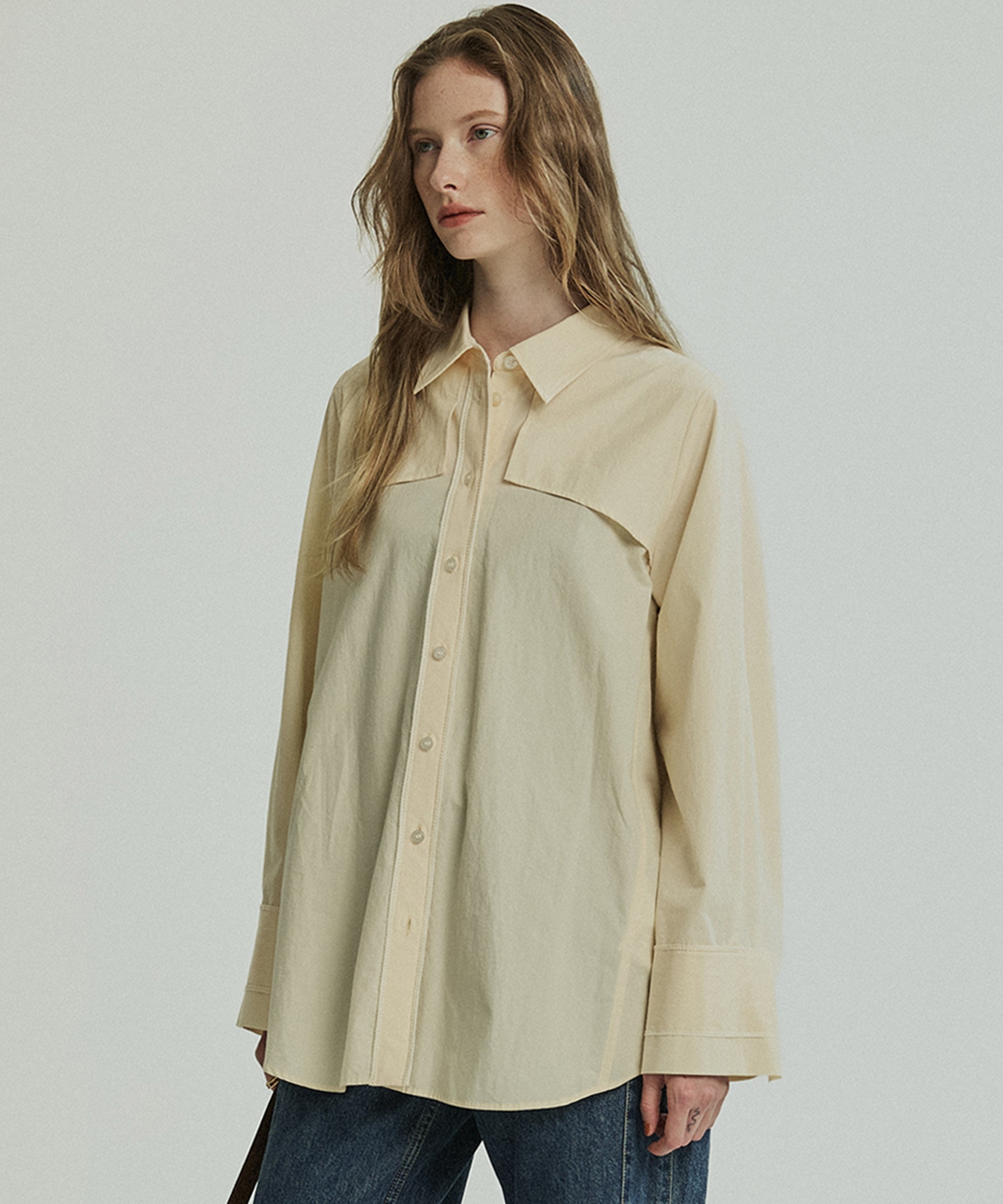 クラフトステッチオーバーシャツ