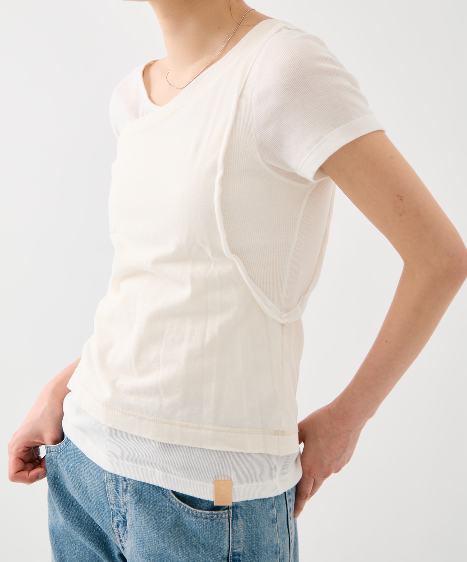 アシメツインシアートップ