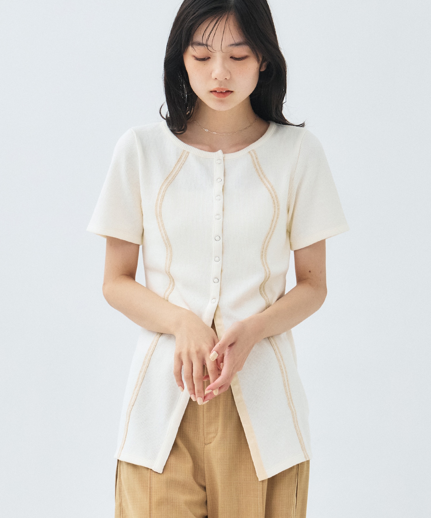 フロントスナップリブTOP
