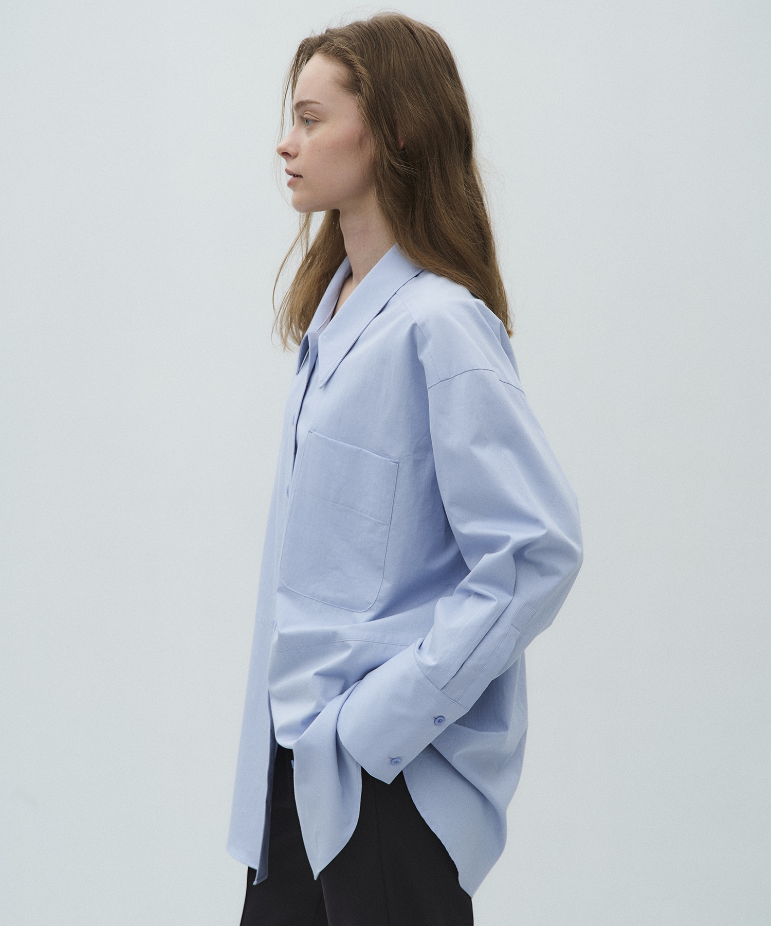 シングルポケットオーバーシャツ