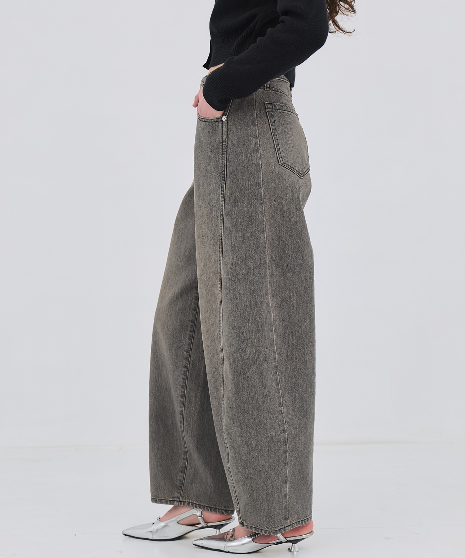 PUBLIC DENIM GRY CURVE