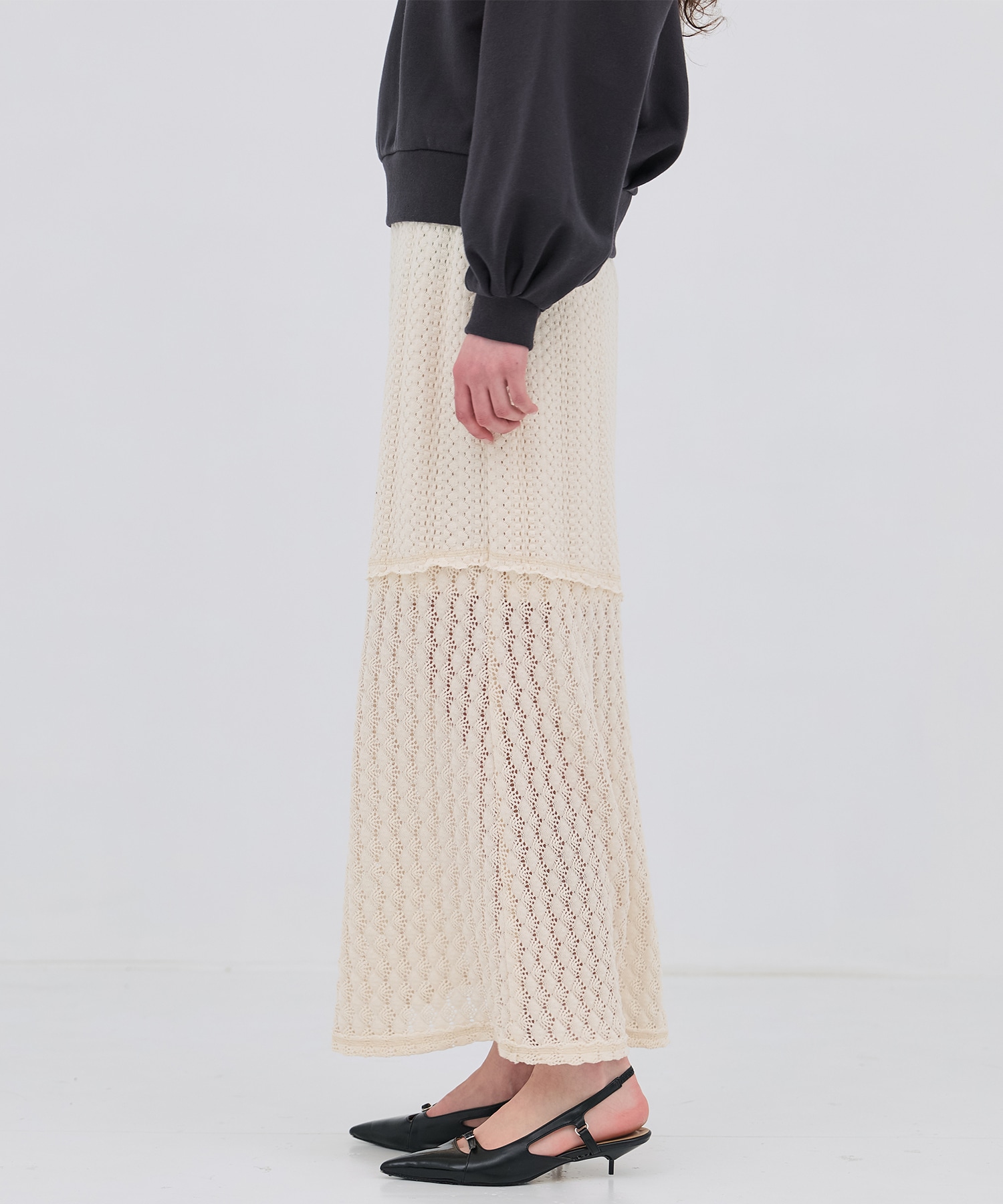 コットンレースマーメイドスカート