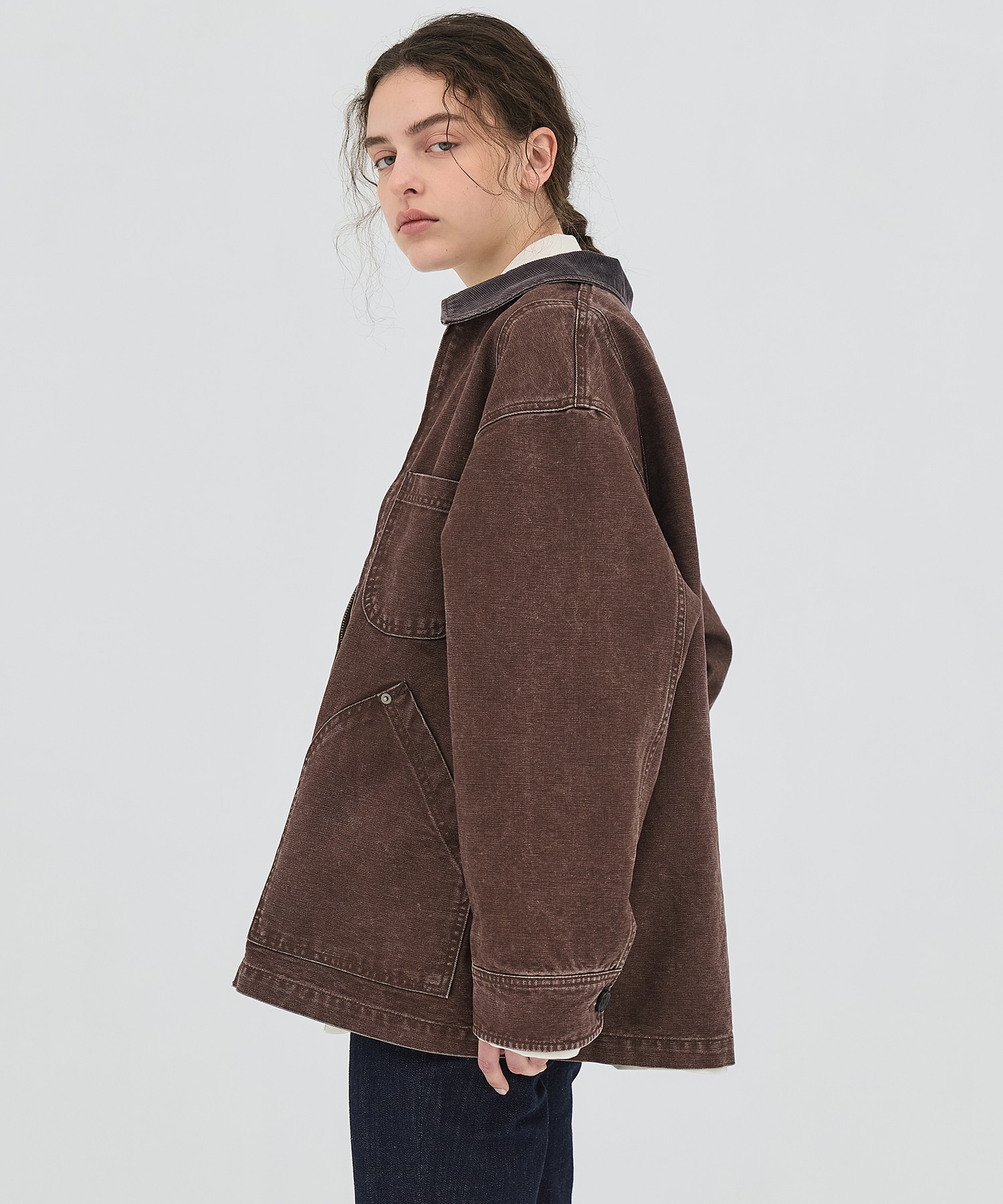 ジップカバーオールブルゾン