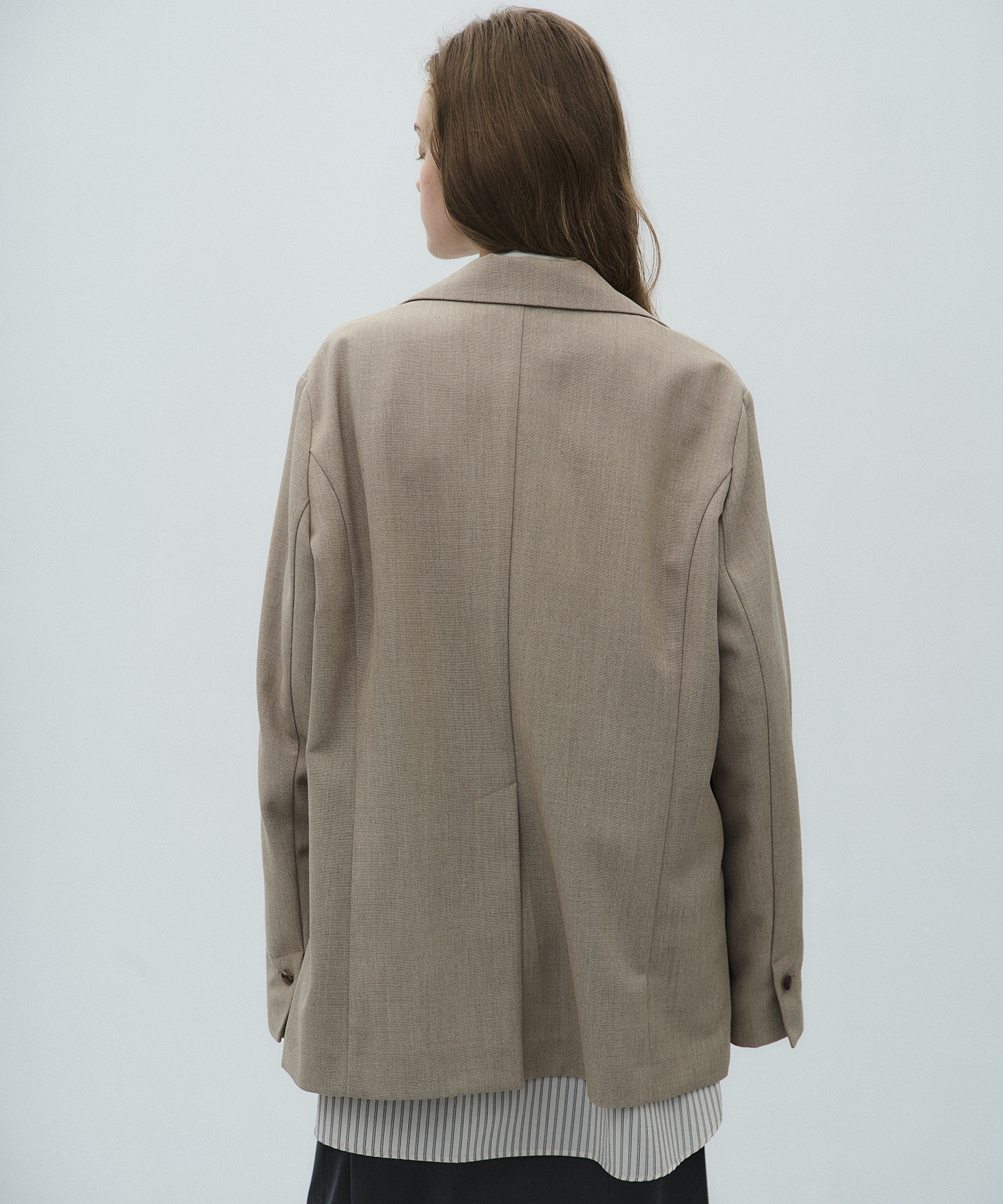 レイヤードボクシージャケット