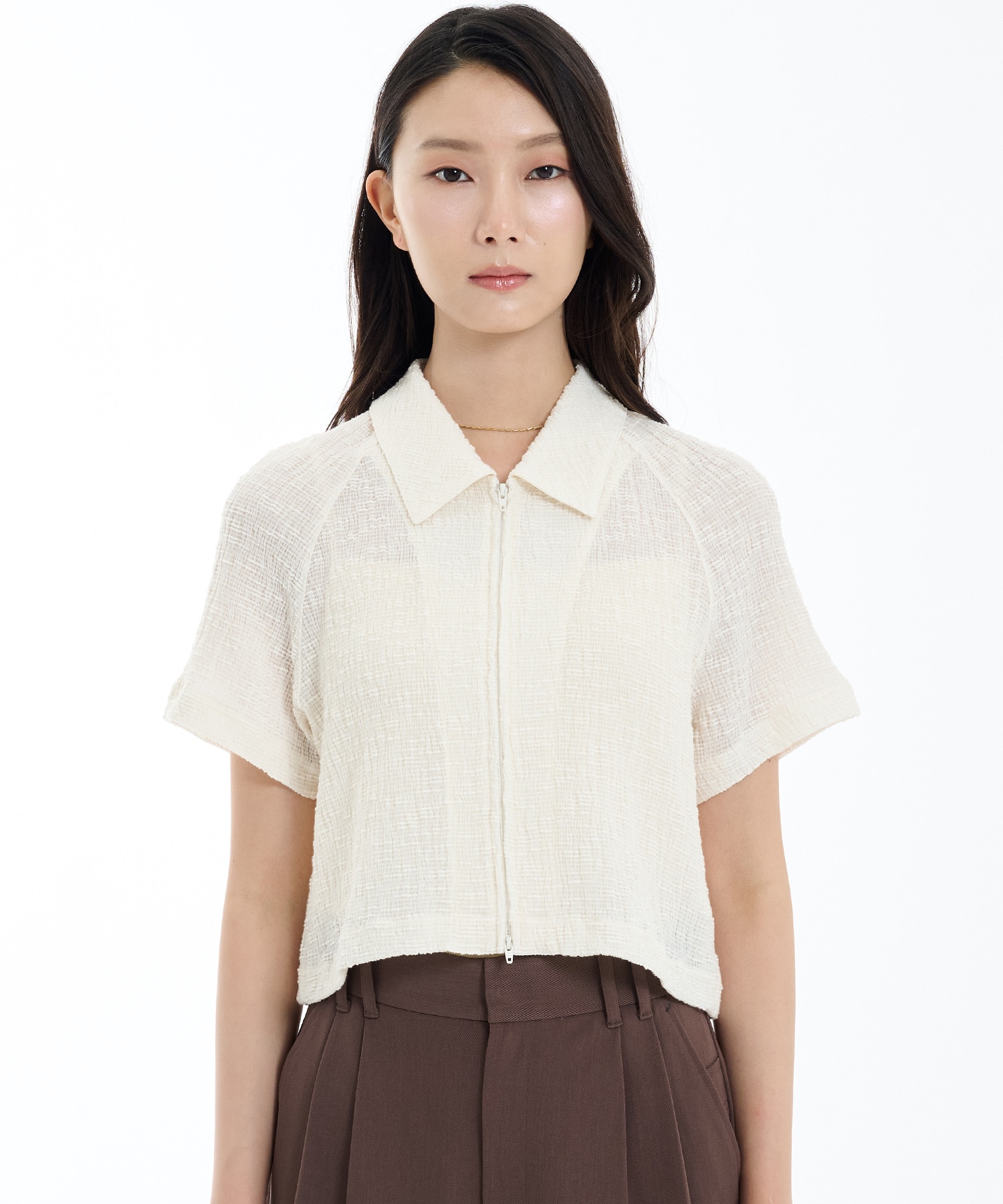スラブリブフロントジップTOP