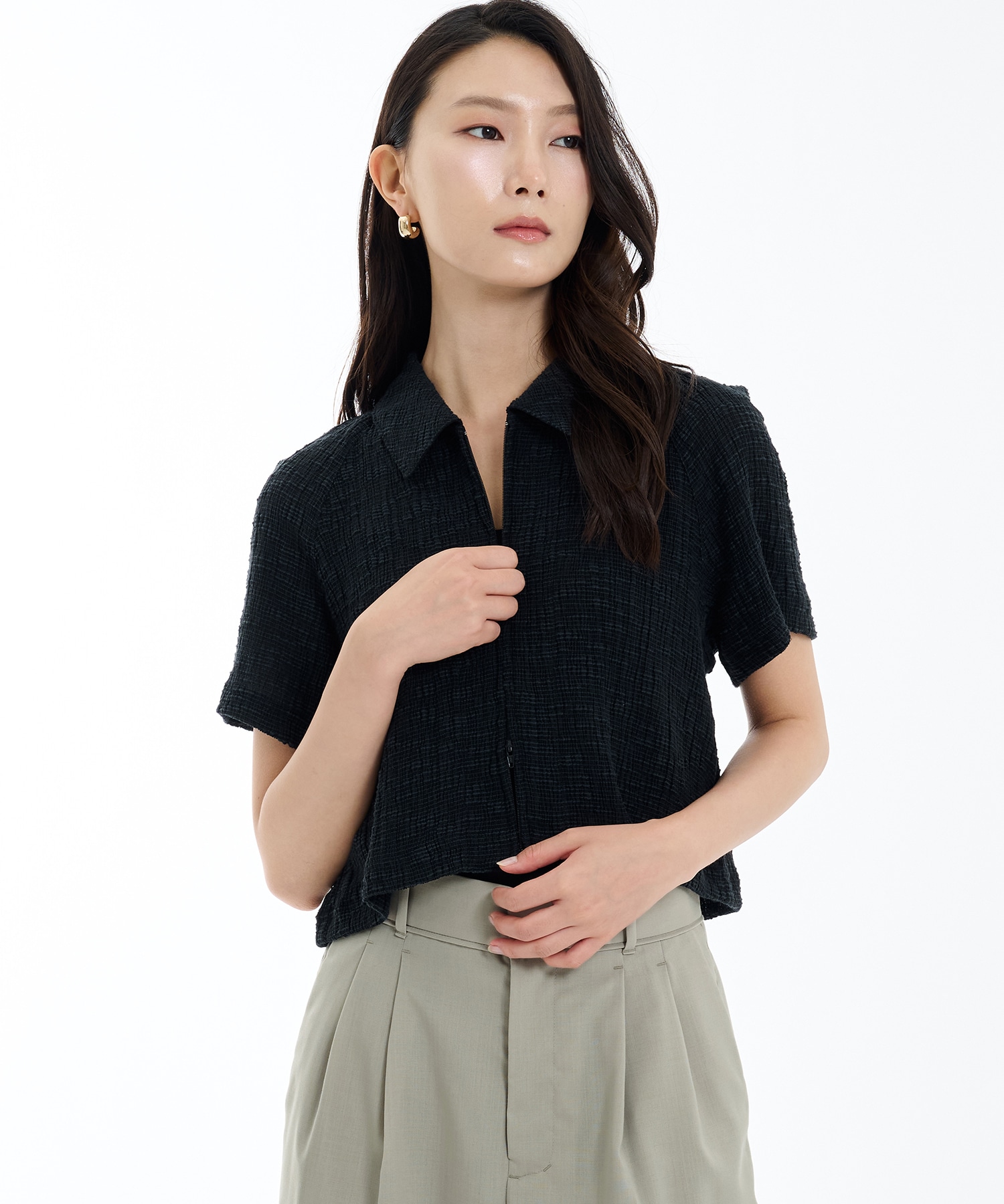 スラブリブフロントジップTOP