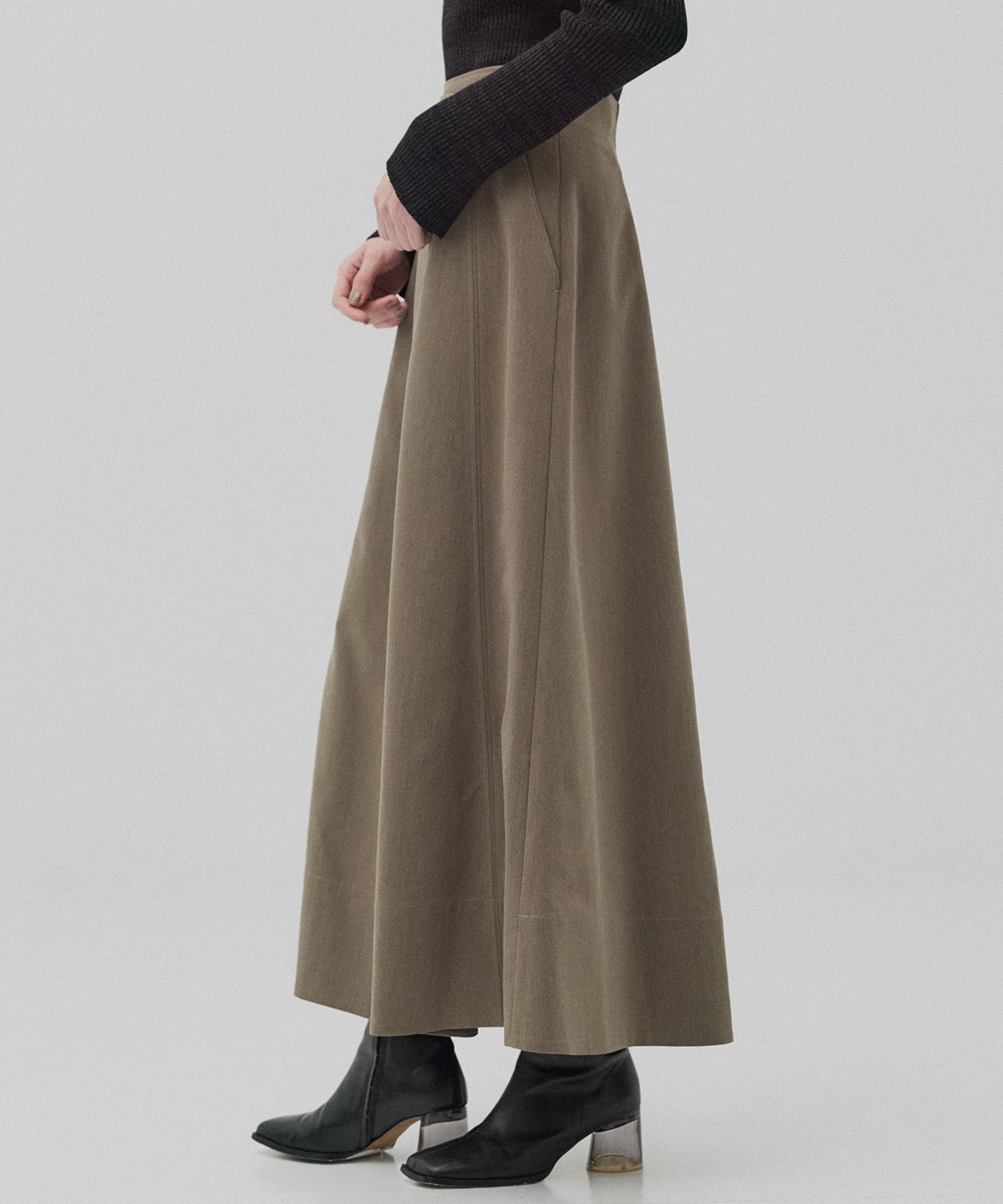 ラップフレアスカート