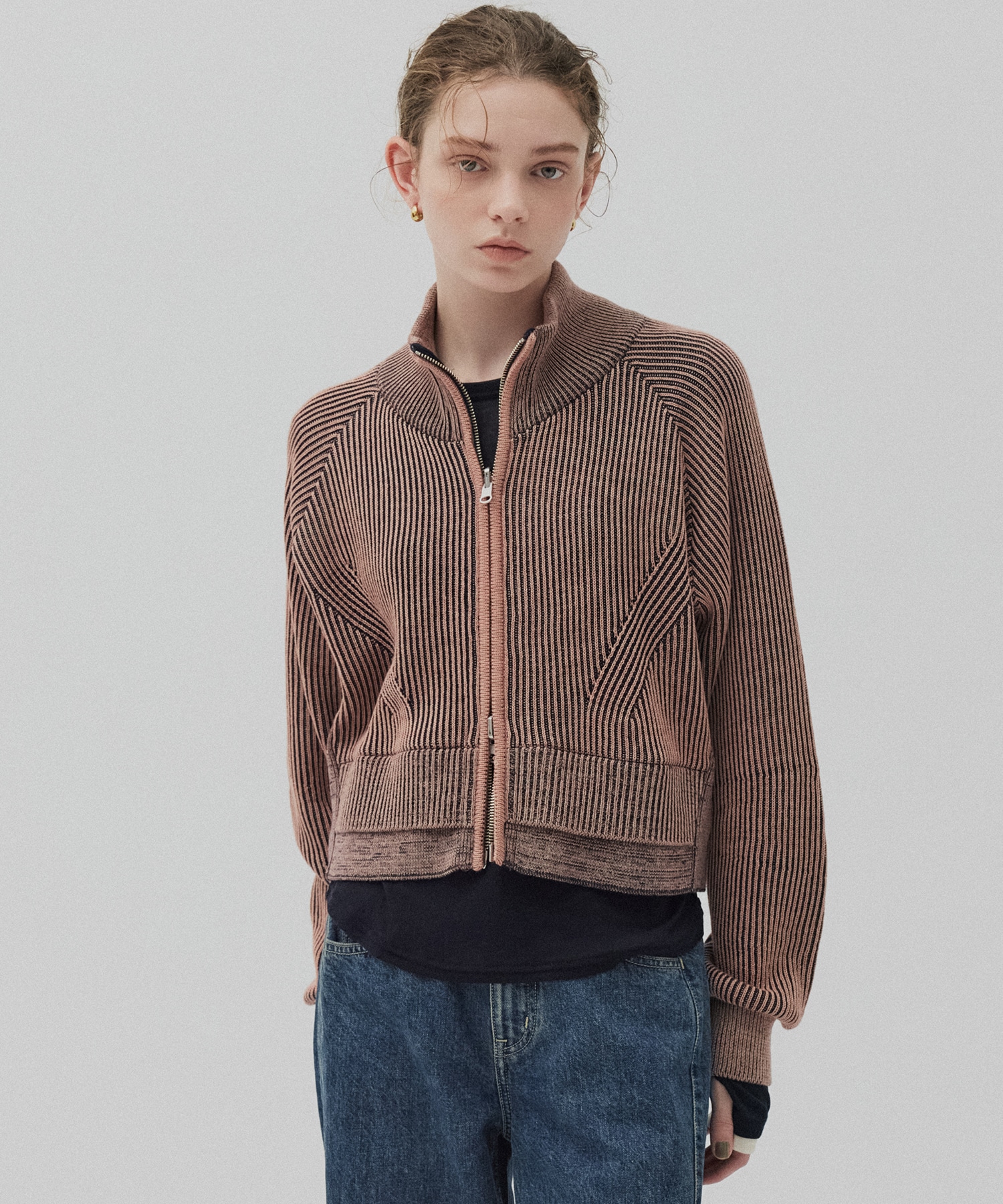 ダブルリブリバードライバーズニット