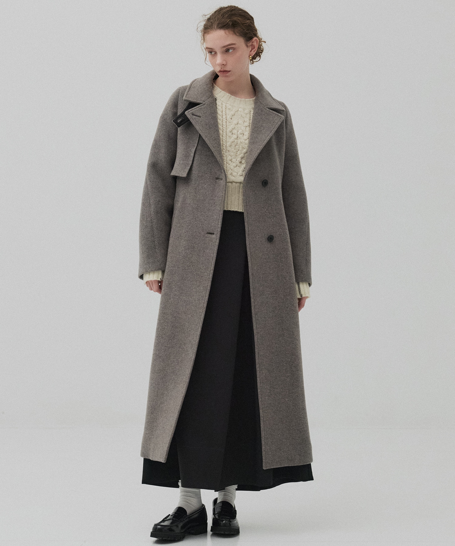 LAMBSアシメオーバーヨークコート