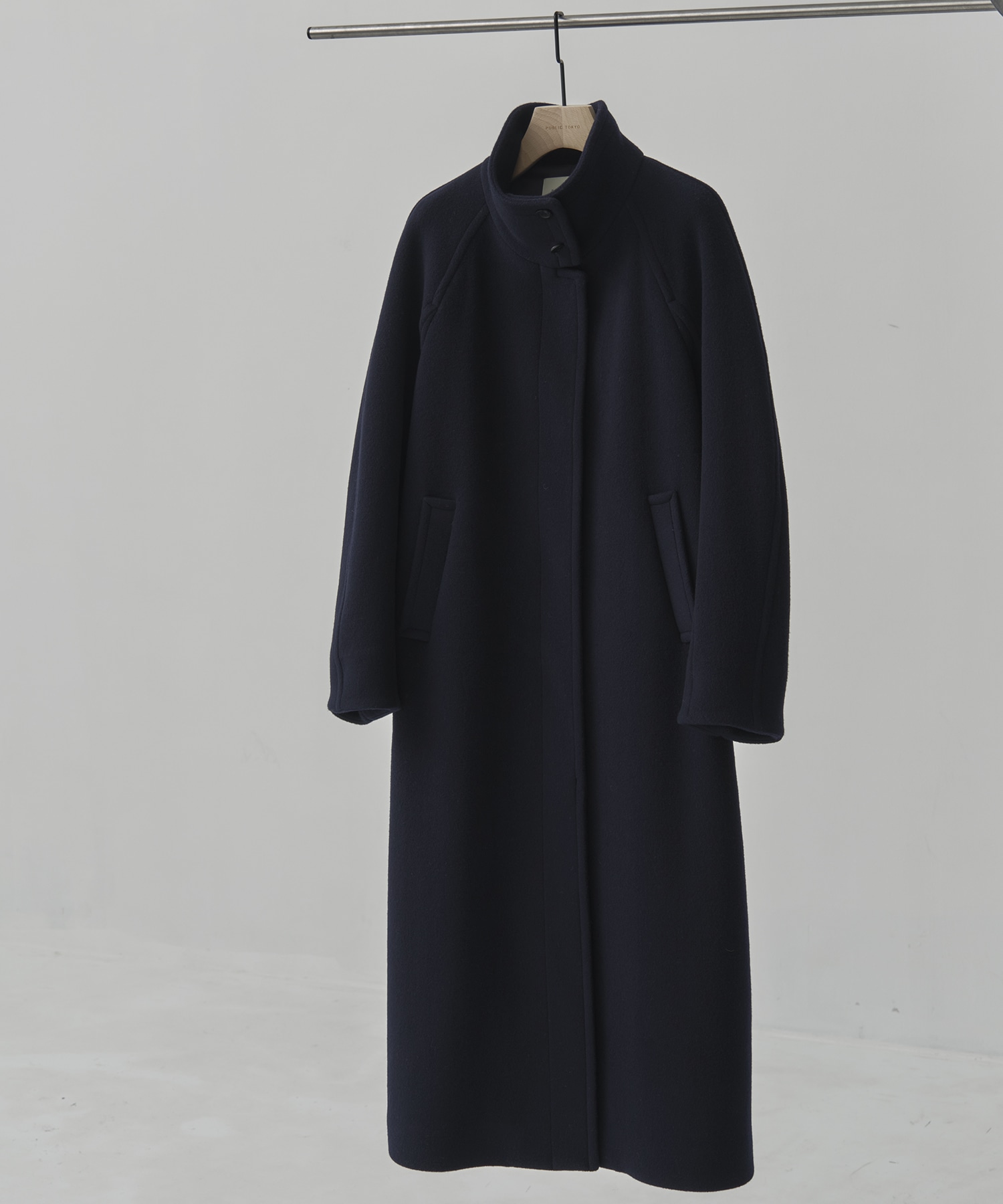 SUPER140スタンドカラーコート