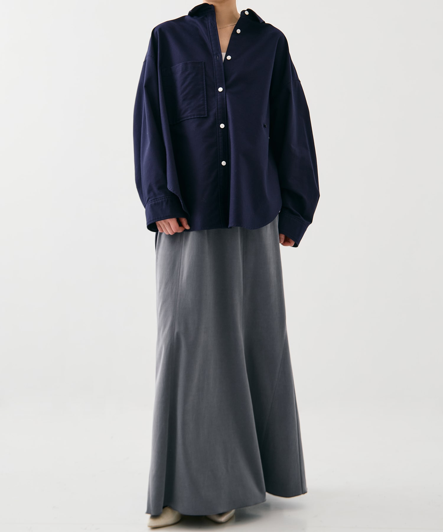 ウォッシュドオックスシャツ