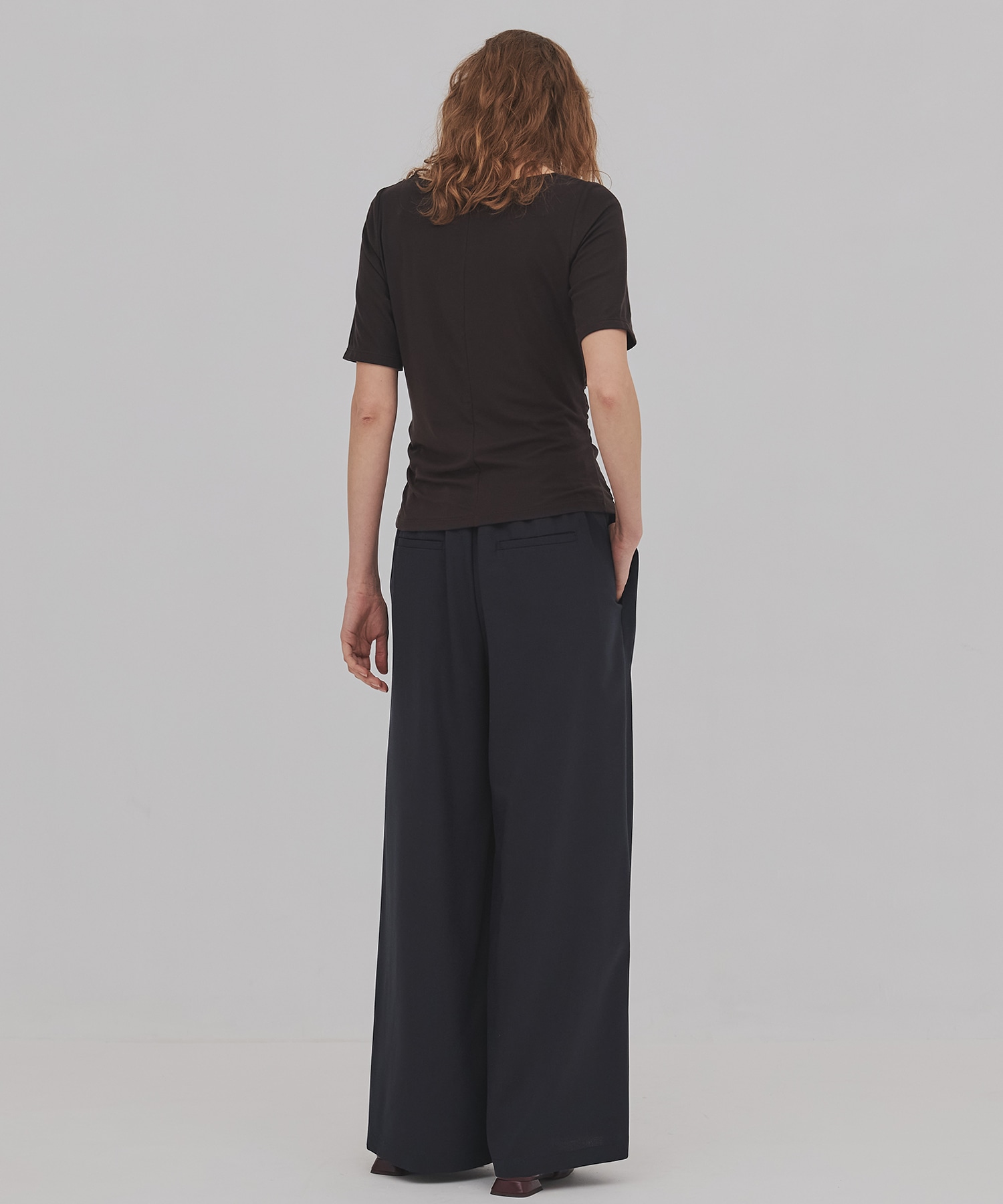 ウールジョーゼットパンツ