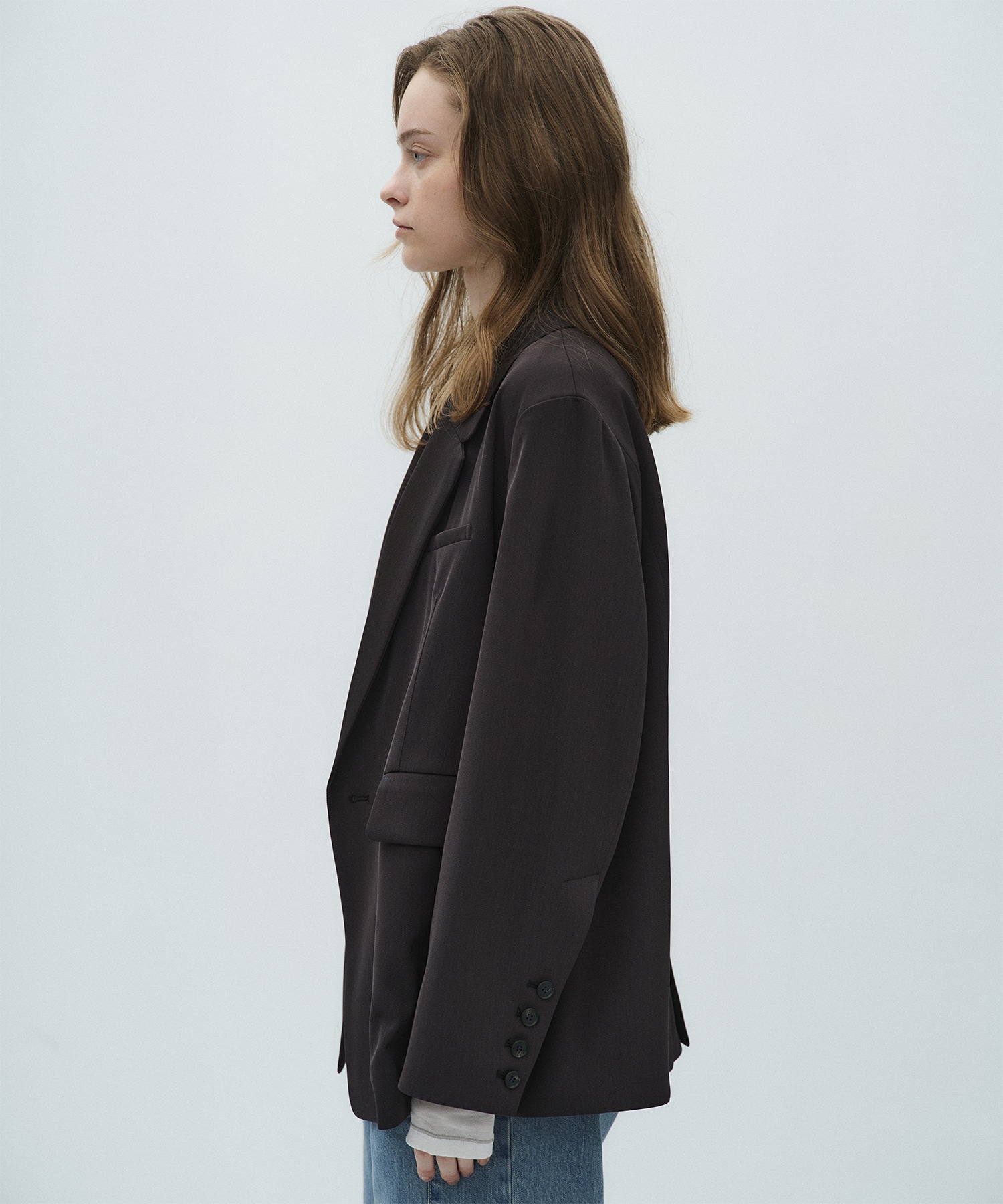 シルキーツイルダブルジャケット