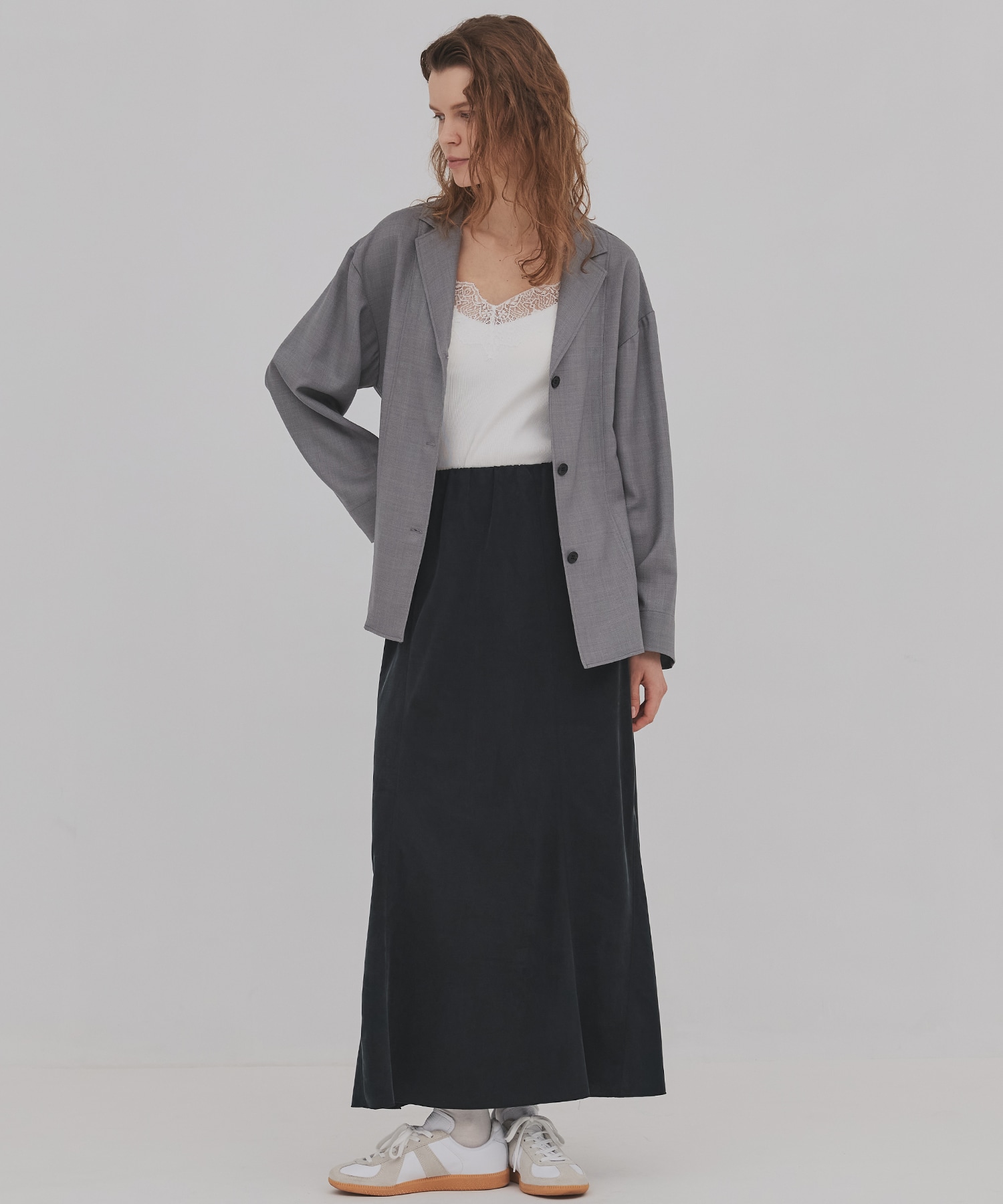 ウールジョーゼットジャケット