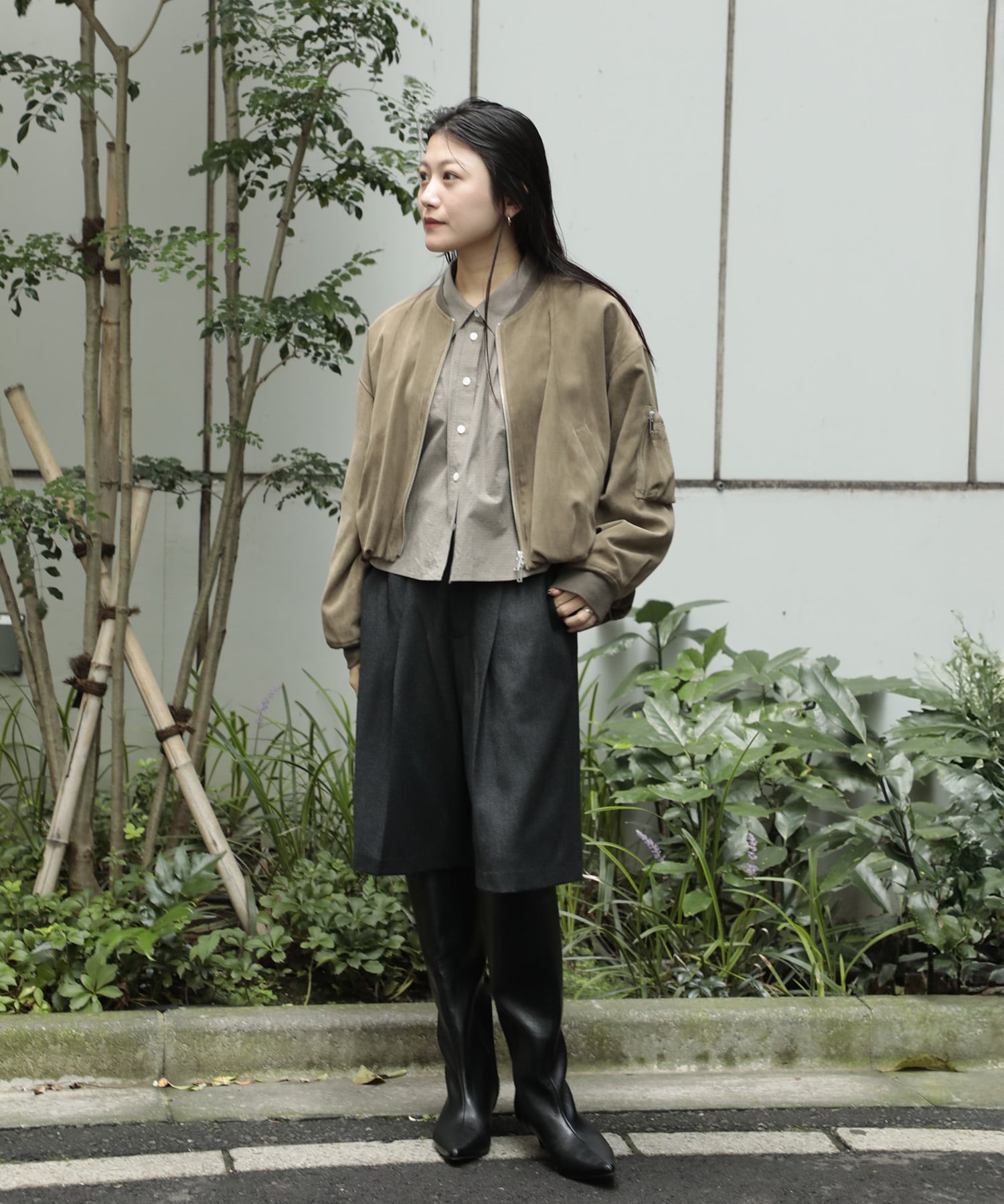 【再入荷】テントラインコットンショートシャツ