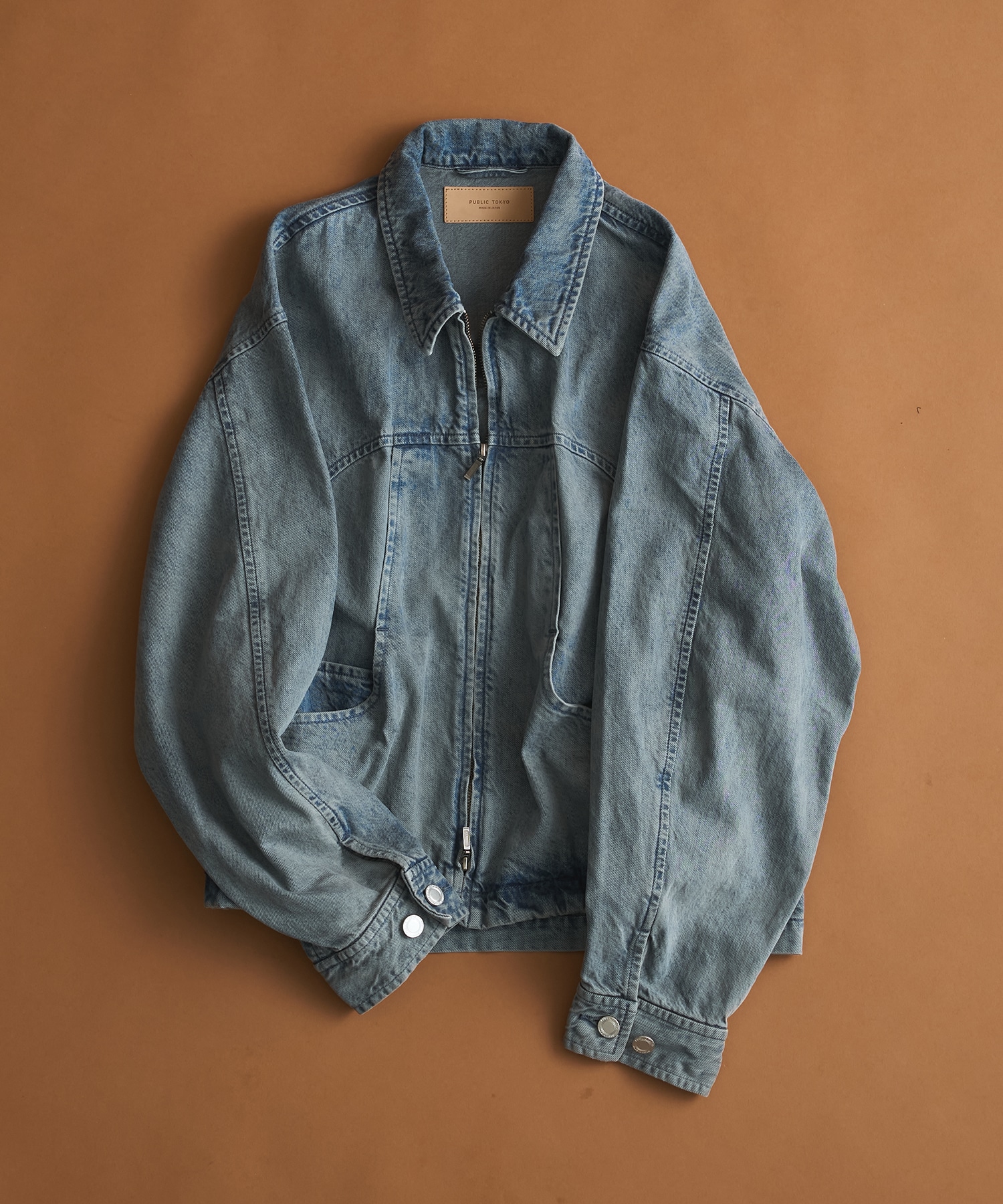 PUBLIC DENIM BLEACH BLOUSON