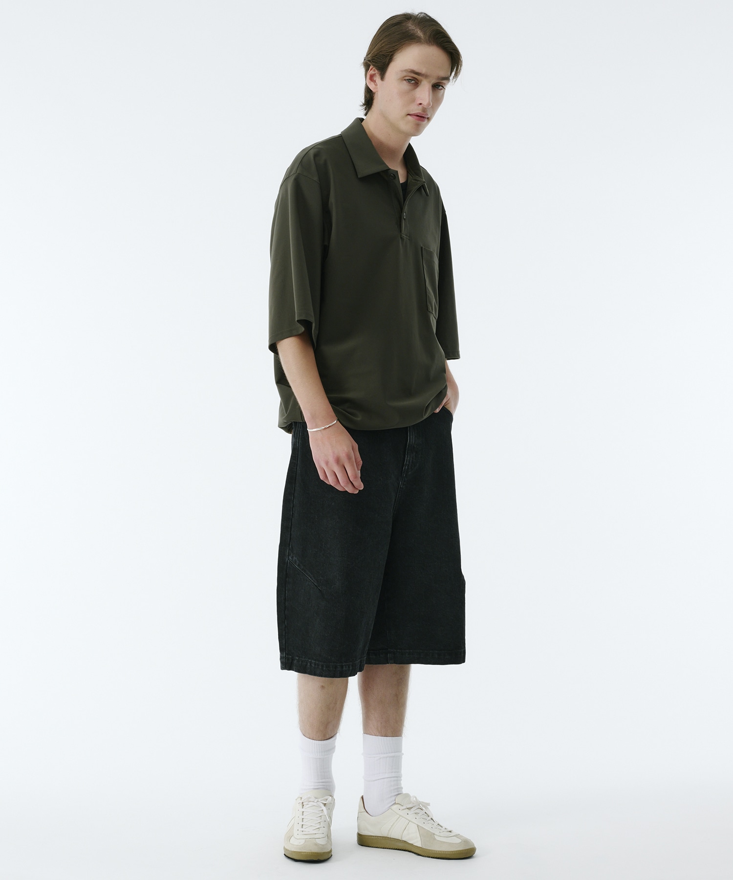 PUBLIC DENIM バギーデニムショートパンツ