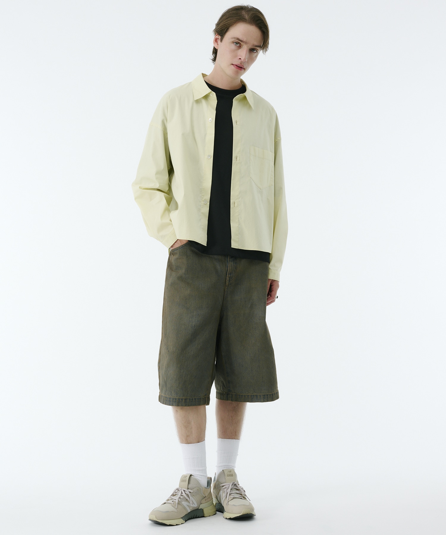 PUBLIC DENIM バギーデニムショートパンツ
