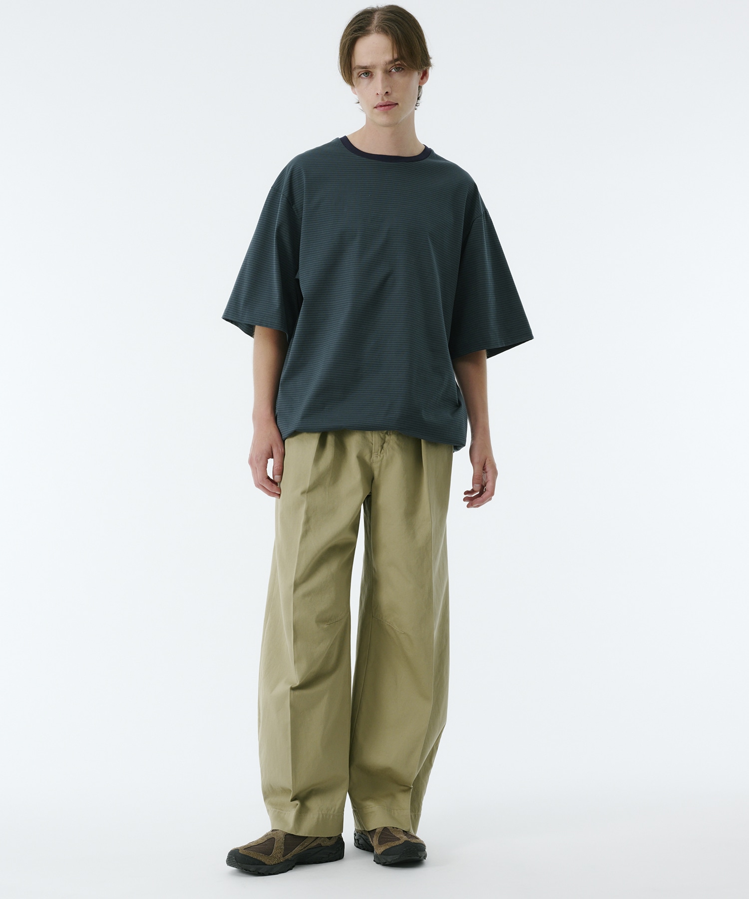 ビューティーコットンコードボーダーTEE
