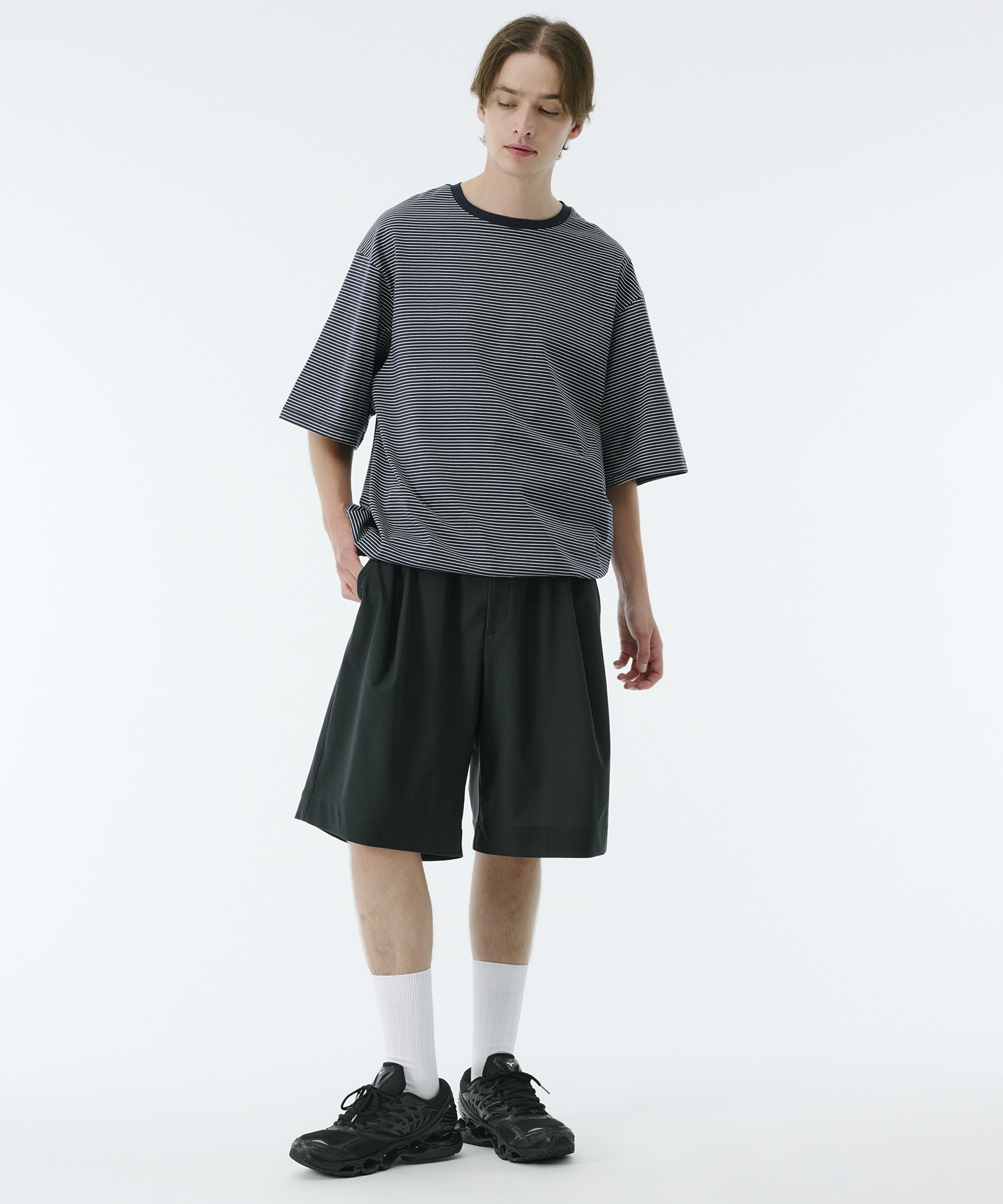 ビューティーコットンコードボーダーTEE