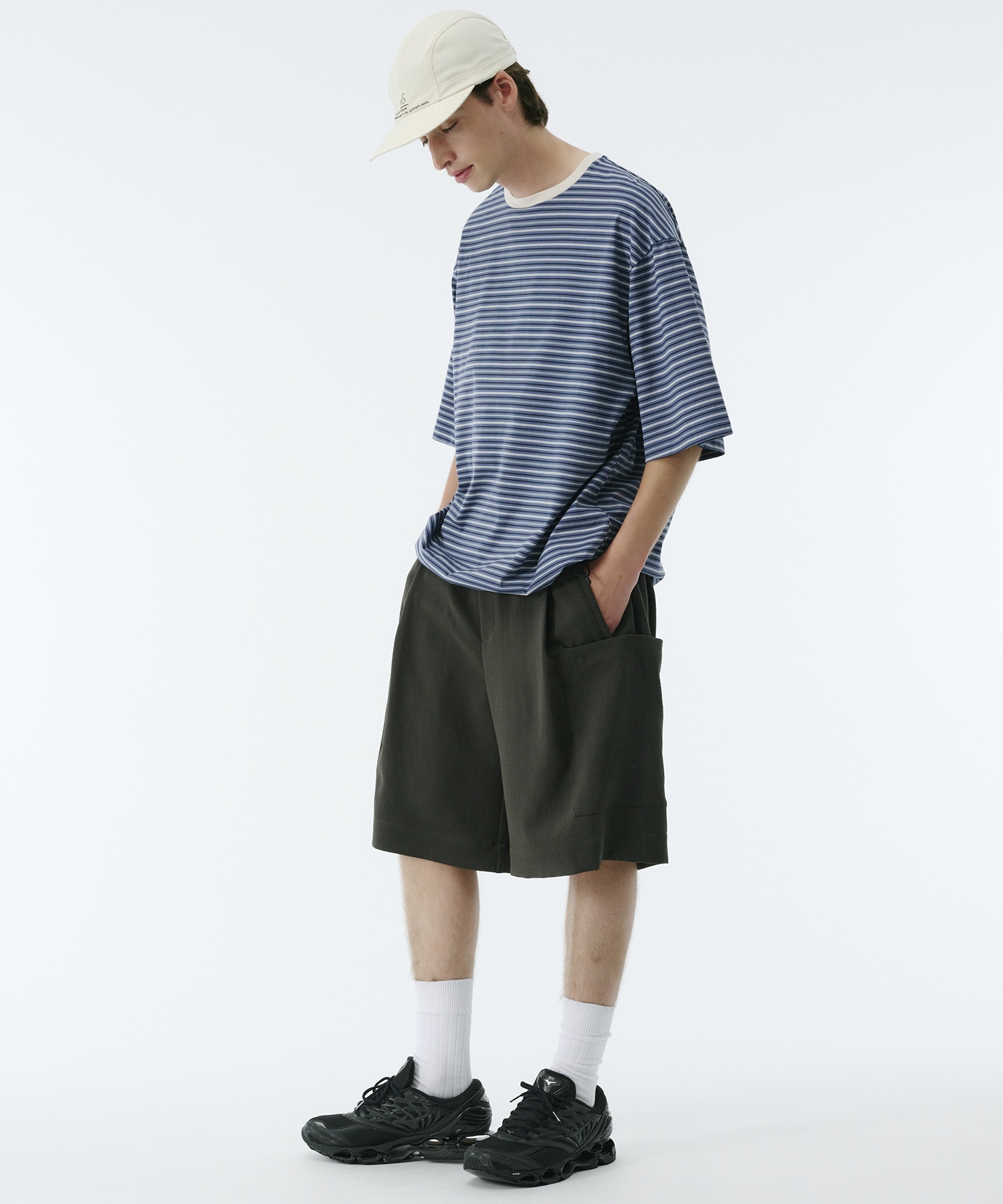 ビューティーコットンコードボーダーTEE