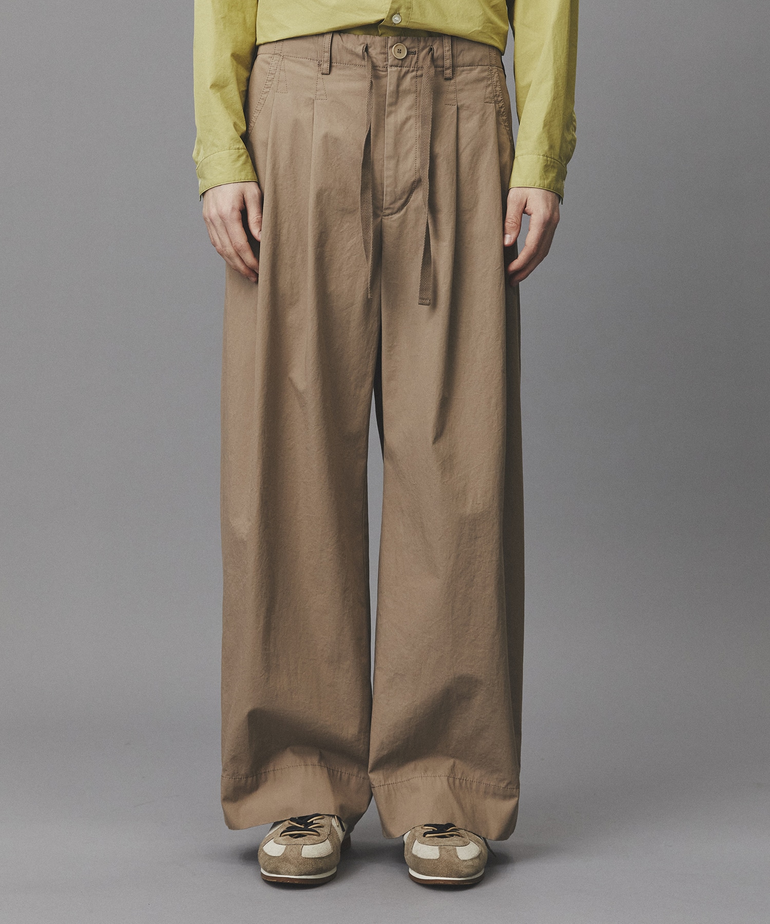 リッチコットンウォッシュドパンツ