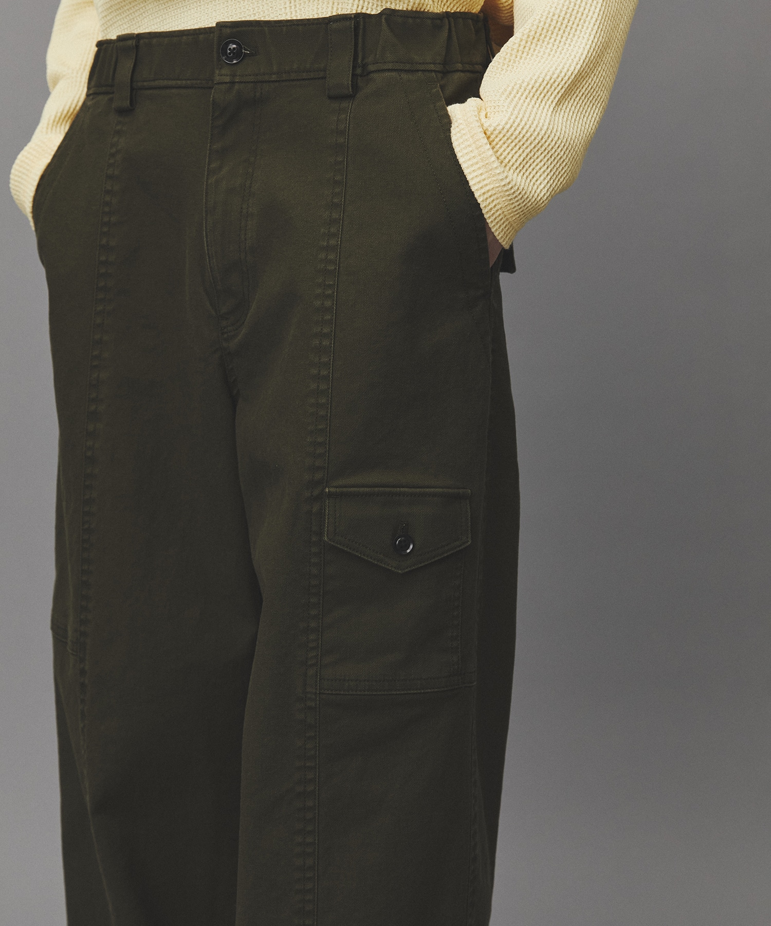 コットンサージベイカーパンツ