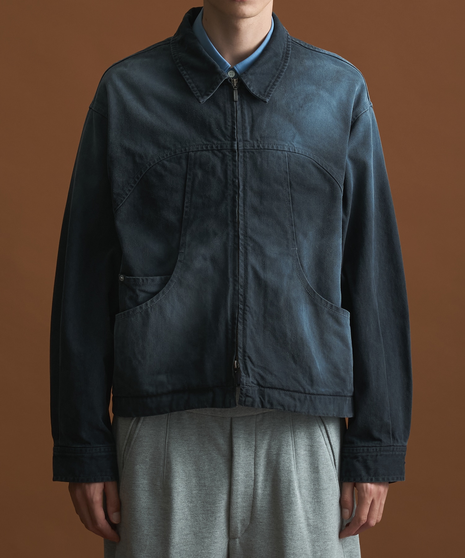 PUBLIC DENIM BLEACH BLOUSON