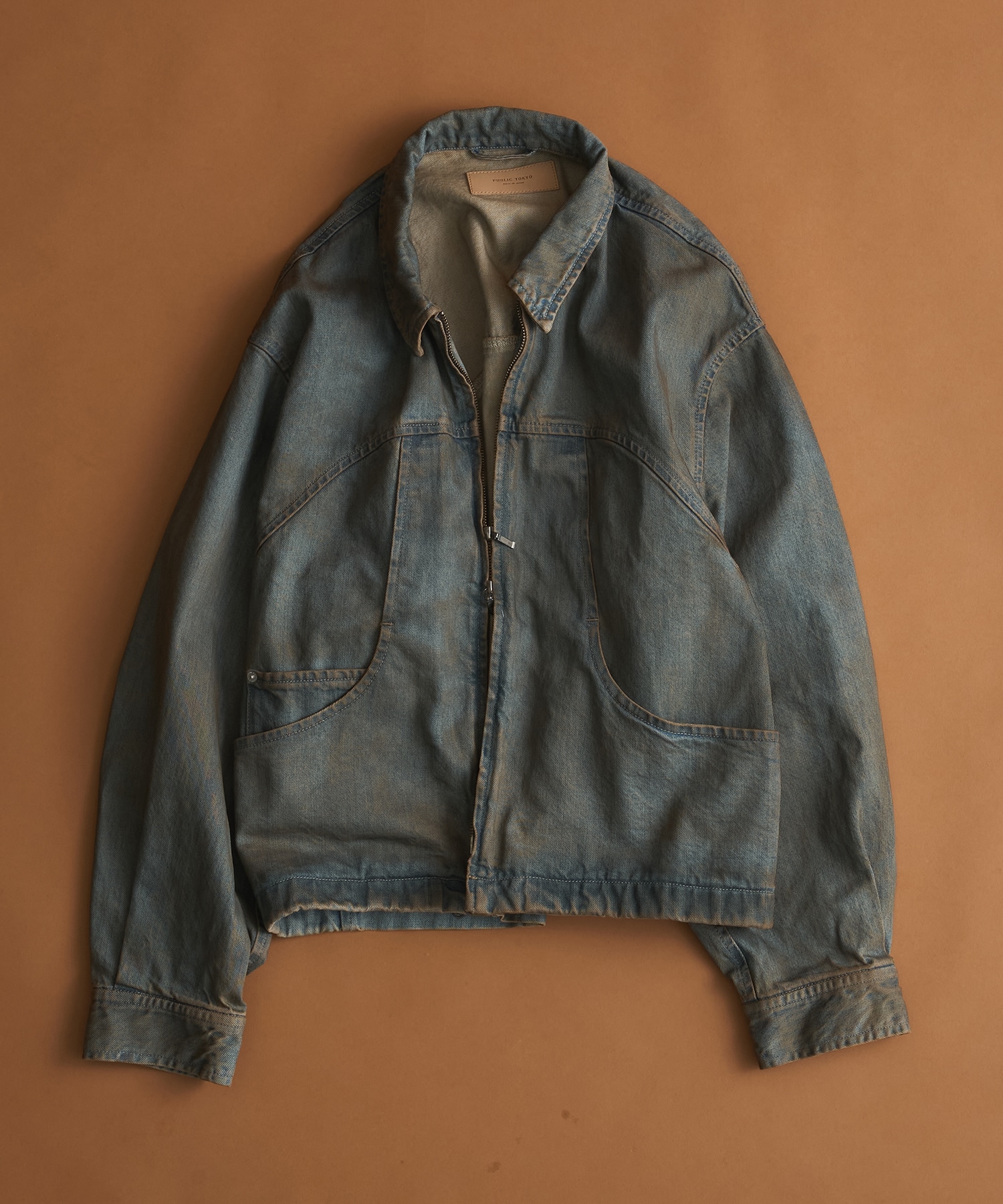 PUBLIC DENIM BLEACH BLOUSON