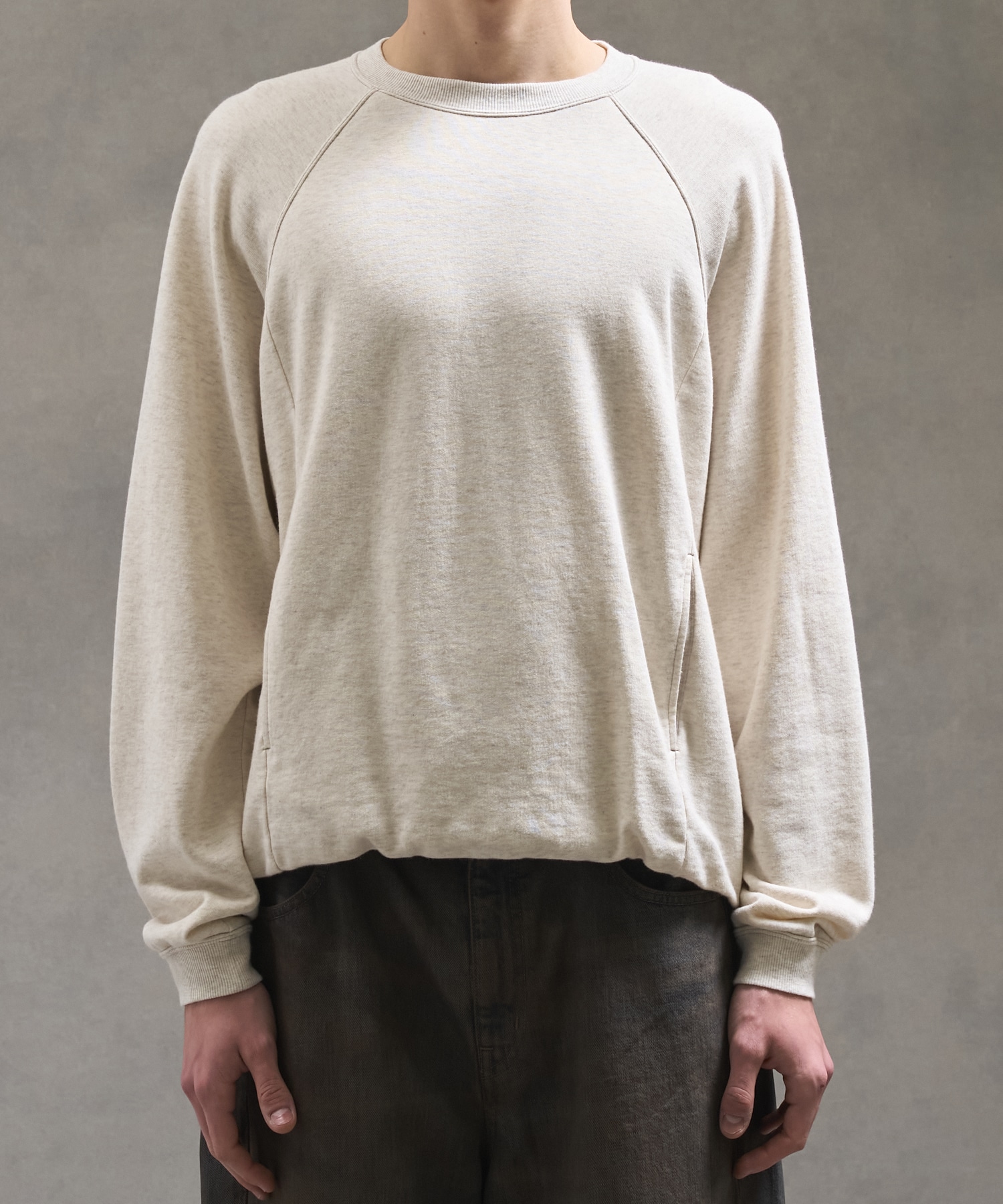 PUBLIC SWEATノンリブソフトスウェット