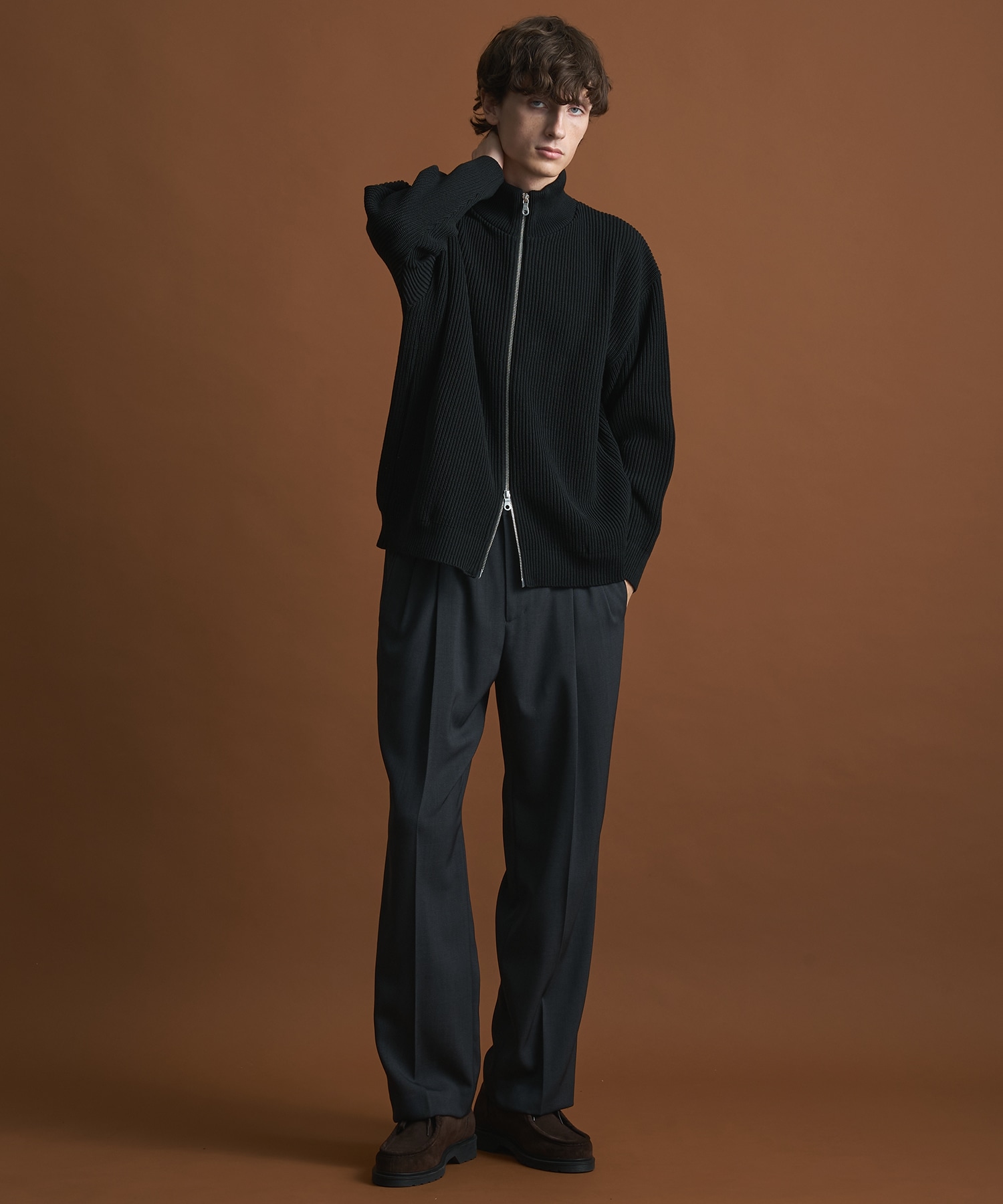 バウンドウールライトドライバーズニット