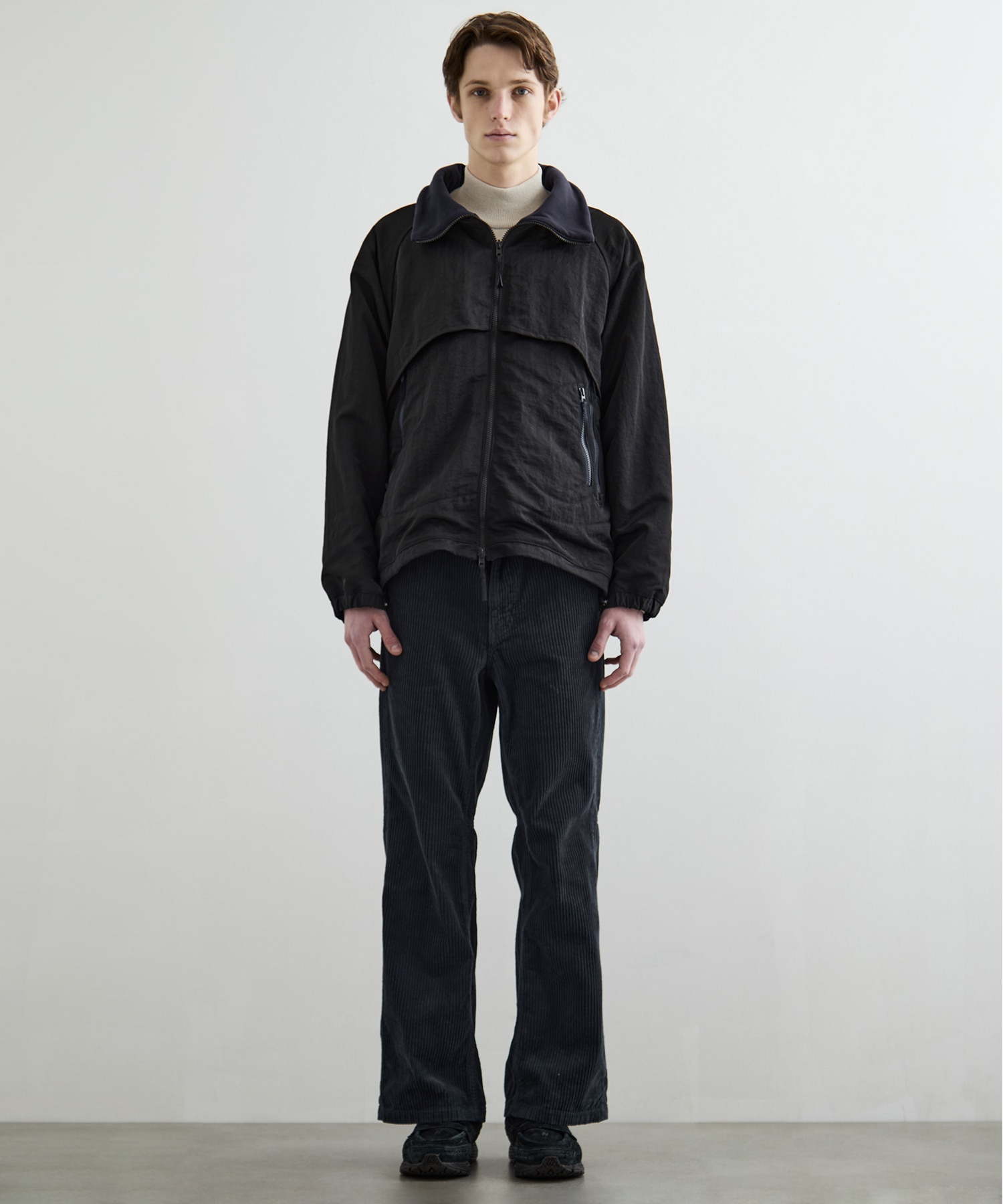 リバーシブルナイロンフリースBL