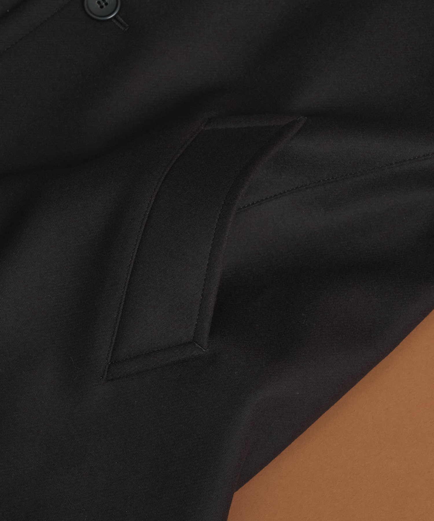 Super140s メルトンオーバーサイズバルカラーコート