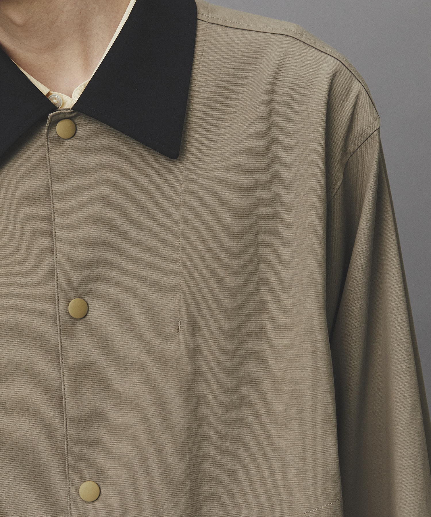 ブラッシュドカラーオーバーコーチブルゾン