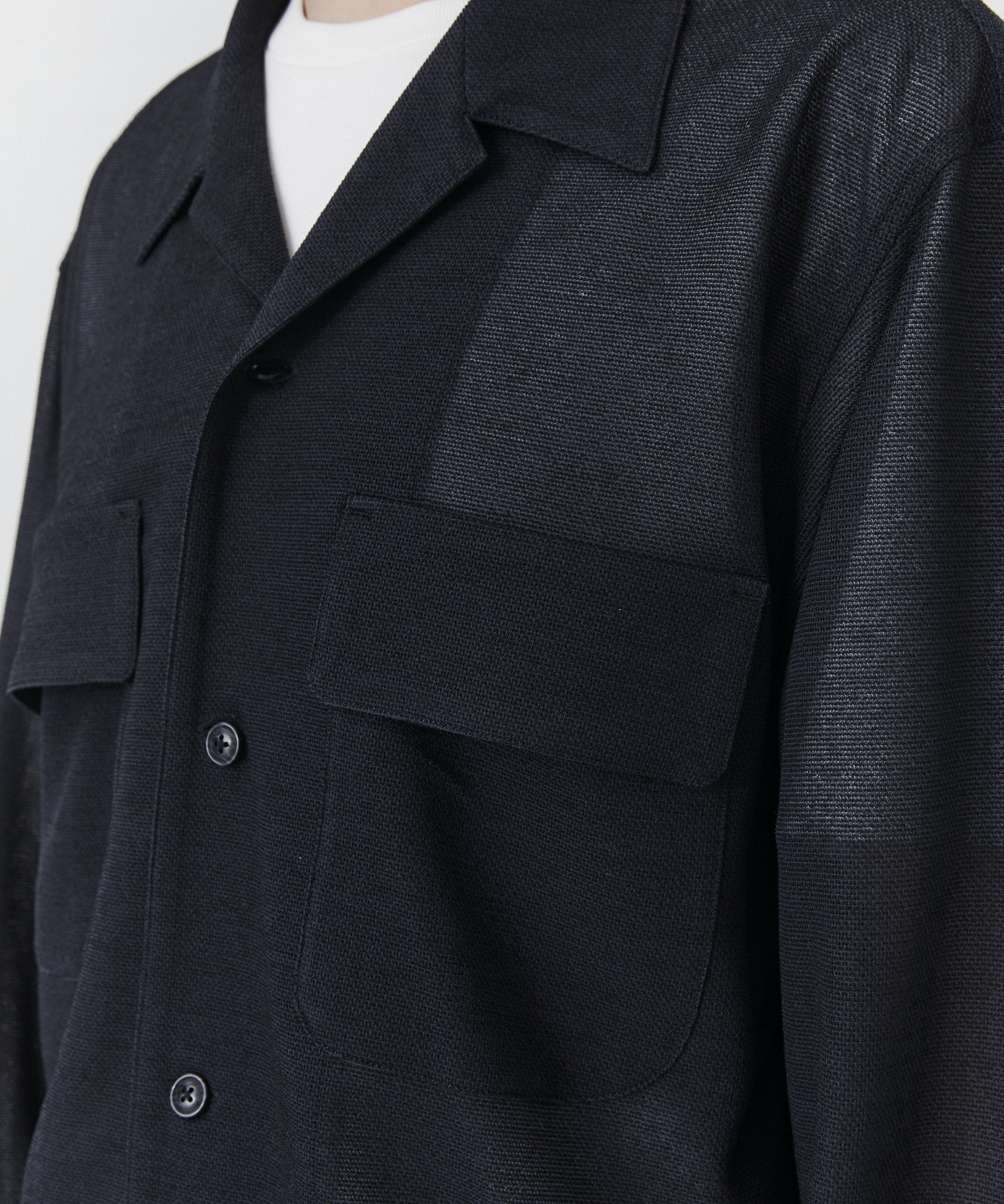 リネンライクリラックスCPOシャツ