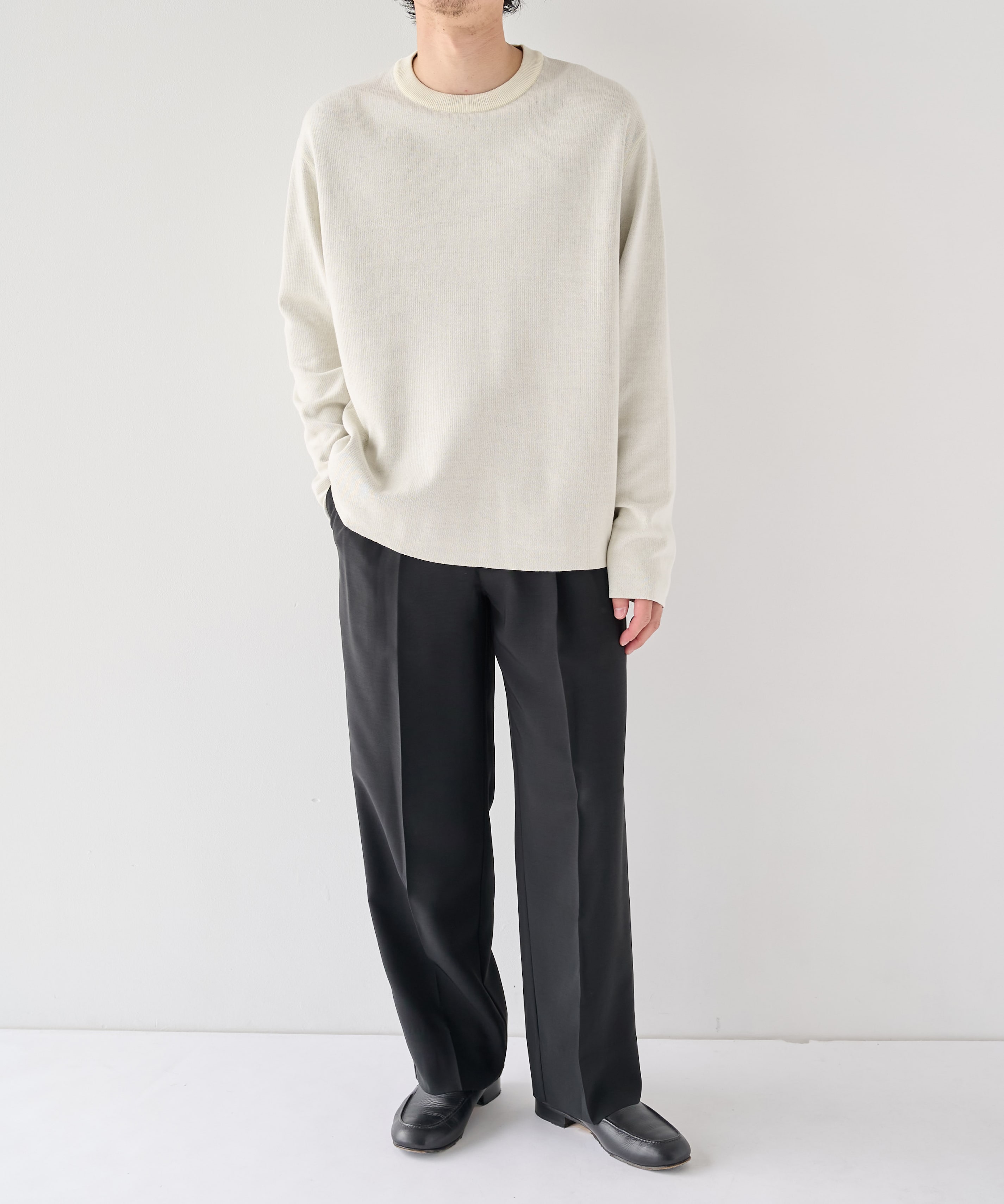 【WEB | 一部店舗限定】リバーシブルクルーネックニット