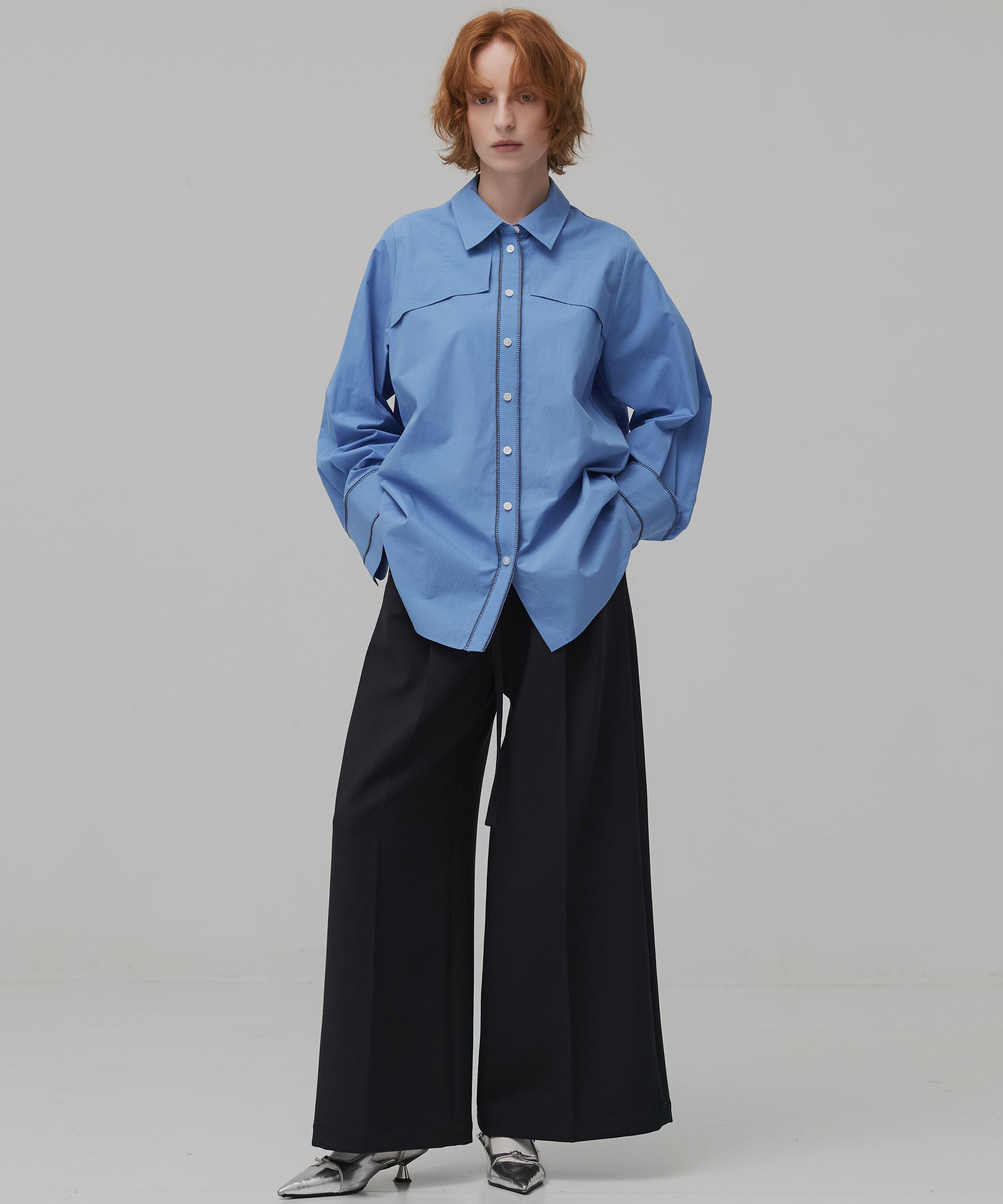 クラフトステッチオーバーシャツ