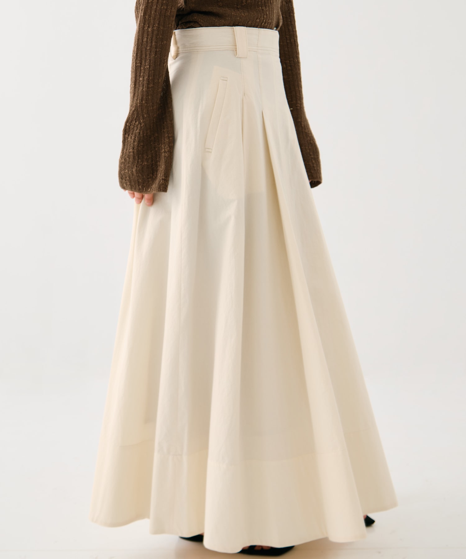 タイプライターリッチフレアスカート