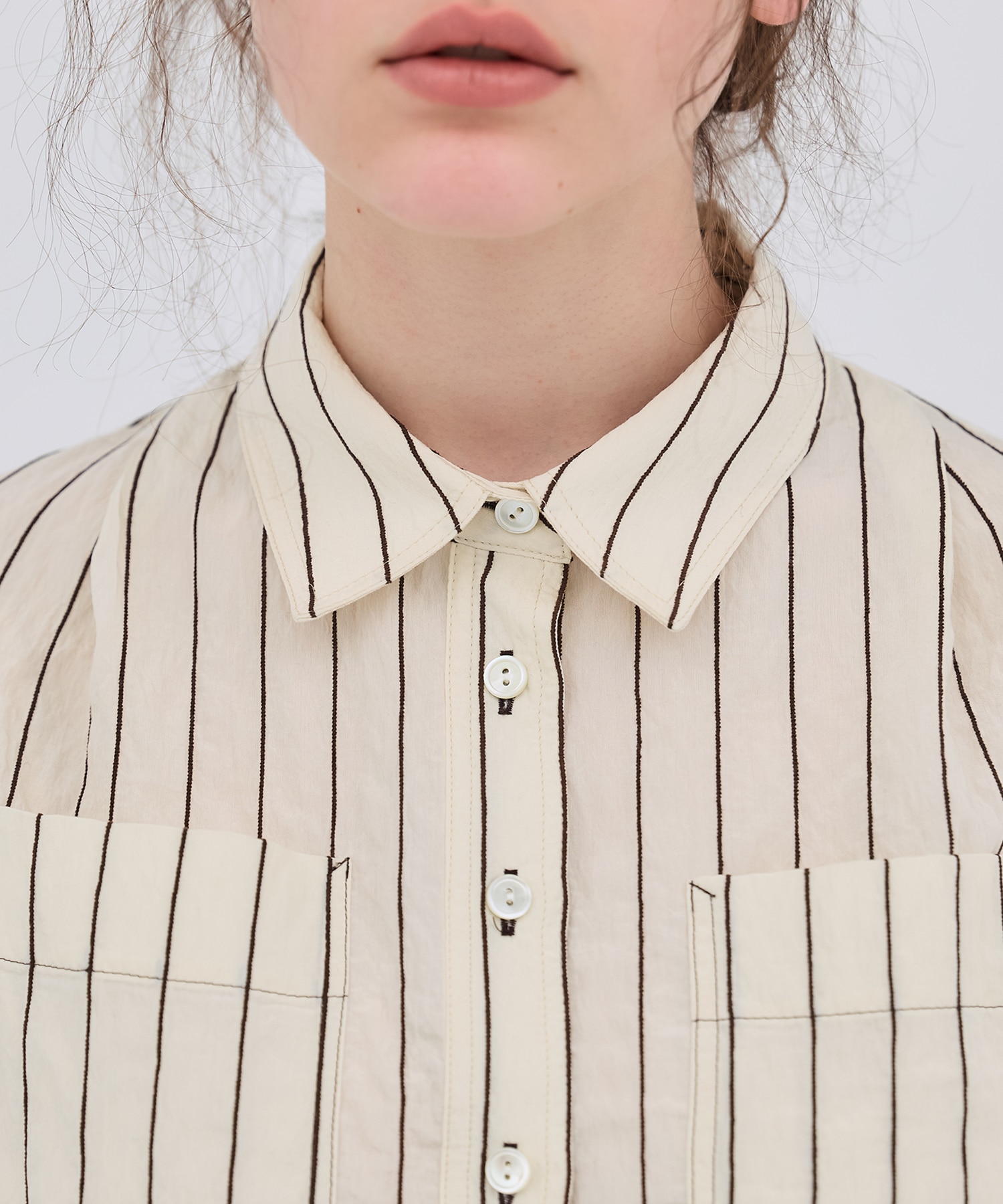 ダブルポケットレーヨンショートシャツ