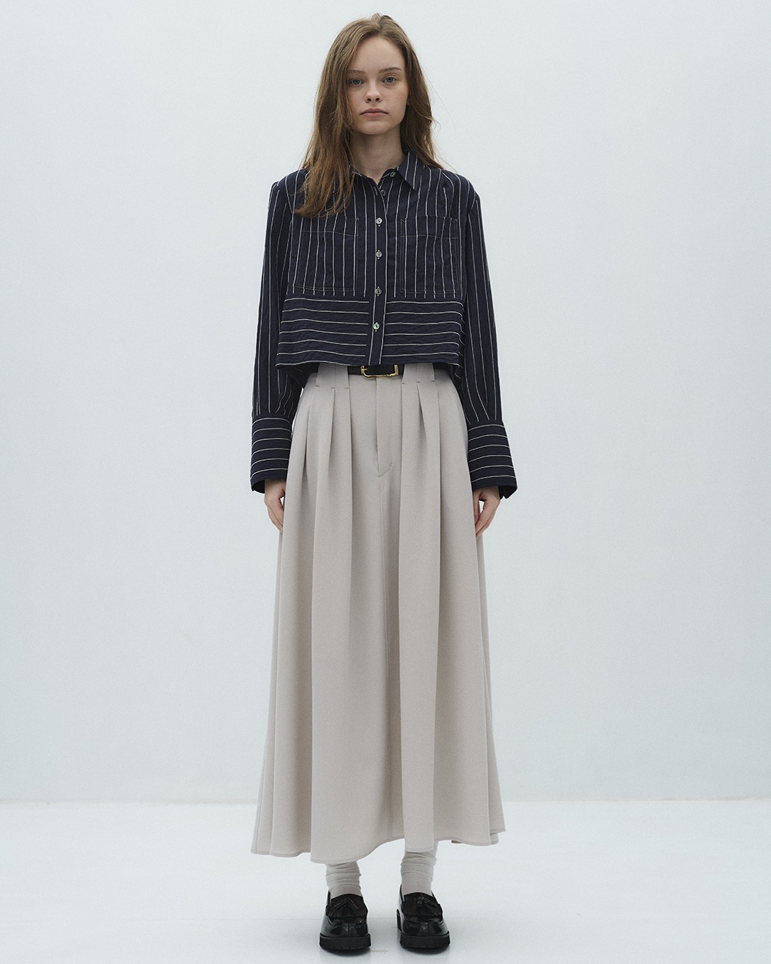 ダブルポケットレーヨンショートシャツ