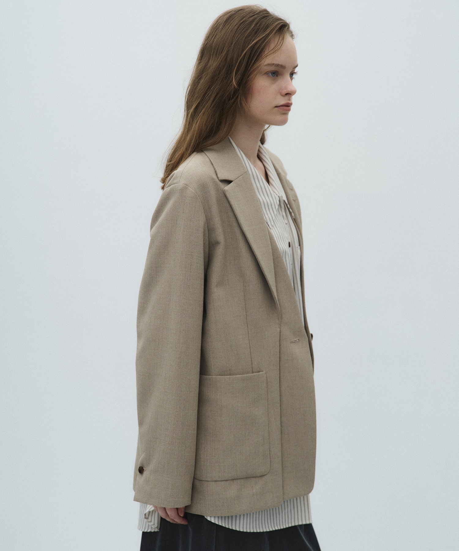 レイヤードボクシージャケット