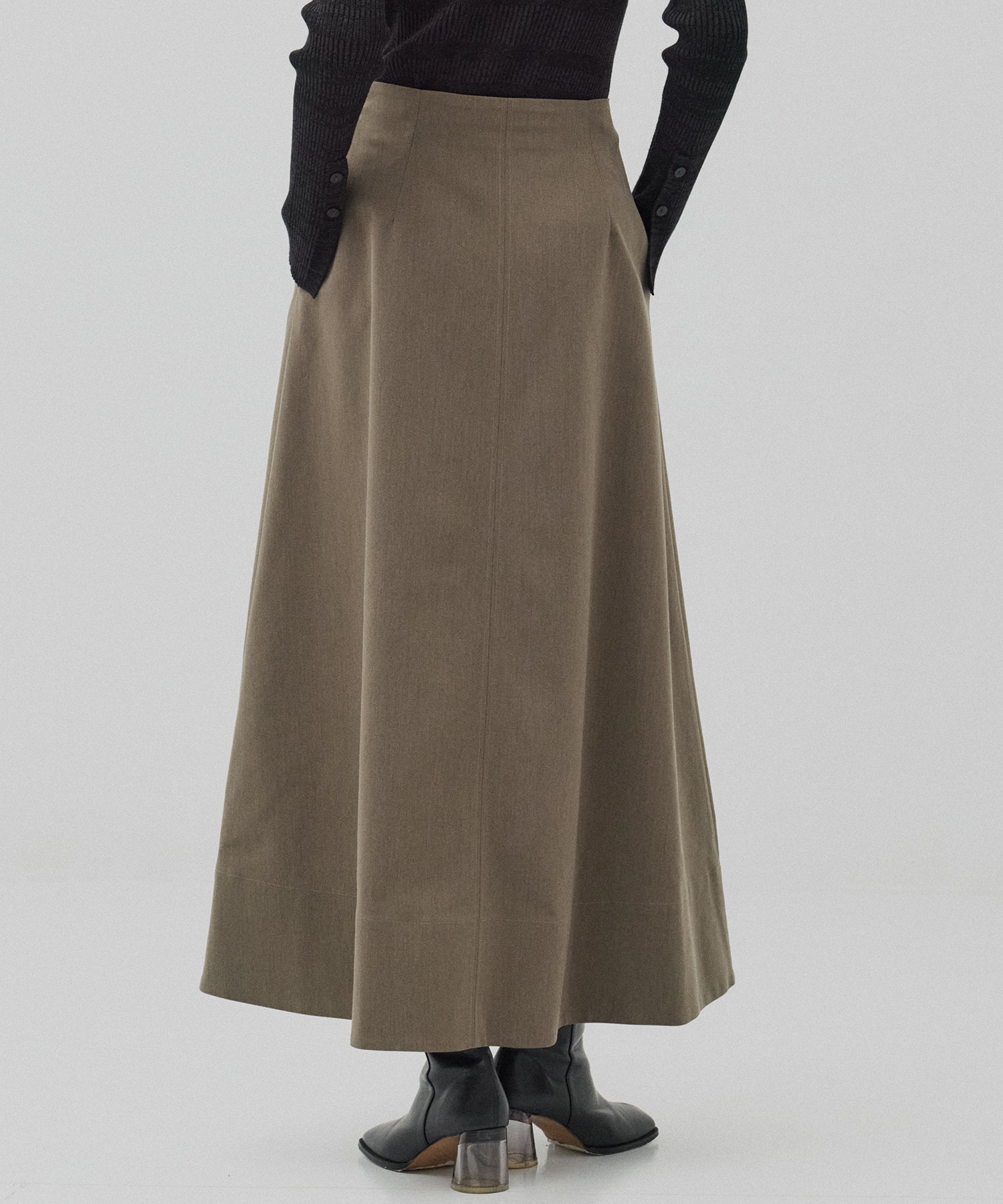 ラップフレアスカート