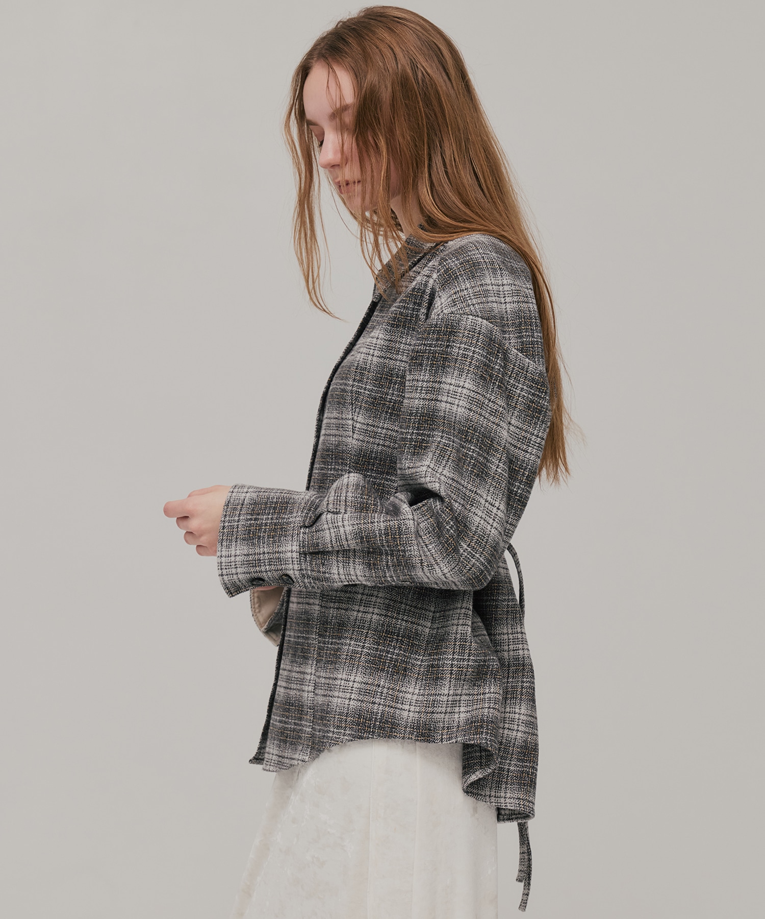 ソフトネルオーバーチェックシャツ