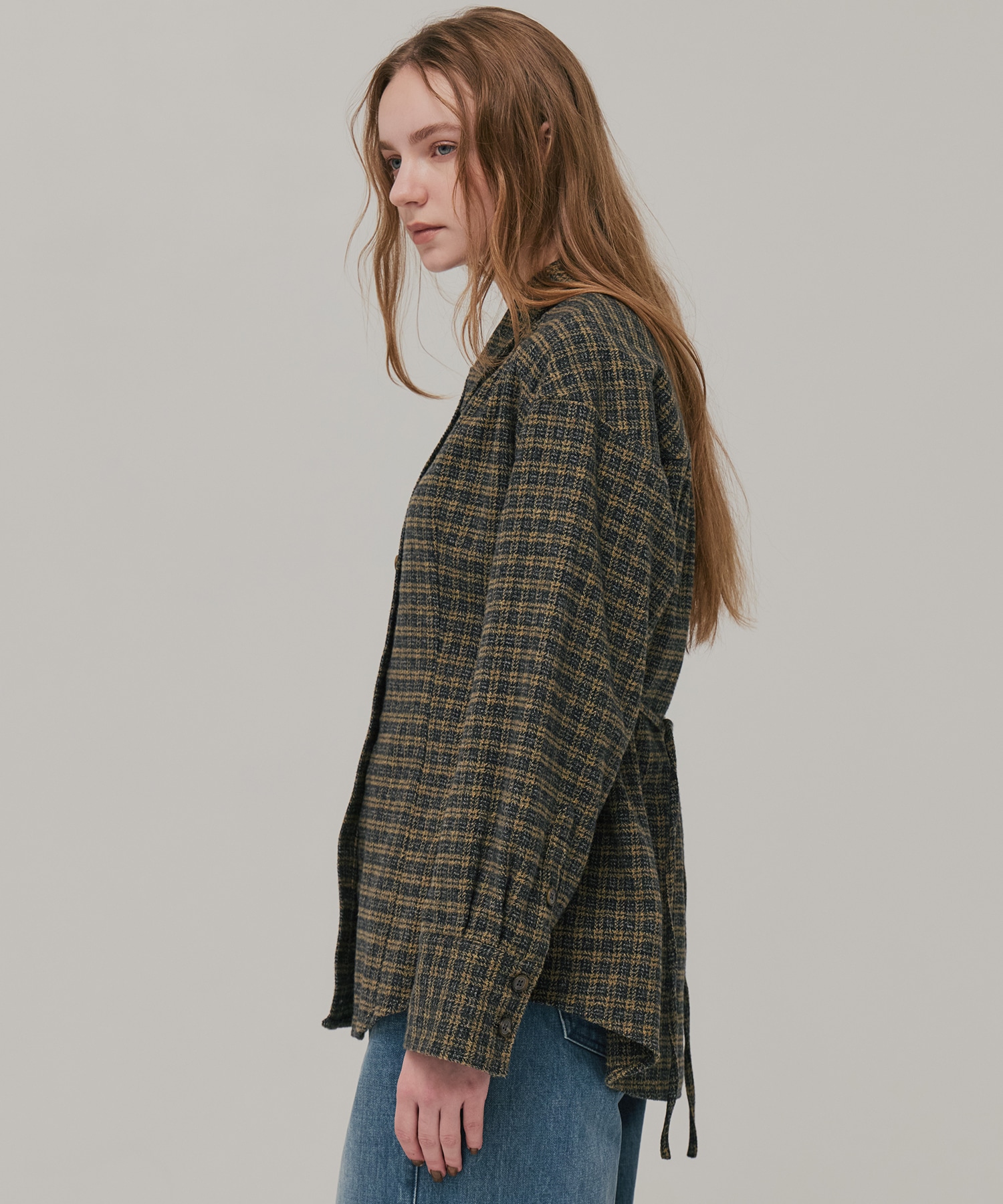 ソフトネルオーバーチェックシャツ